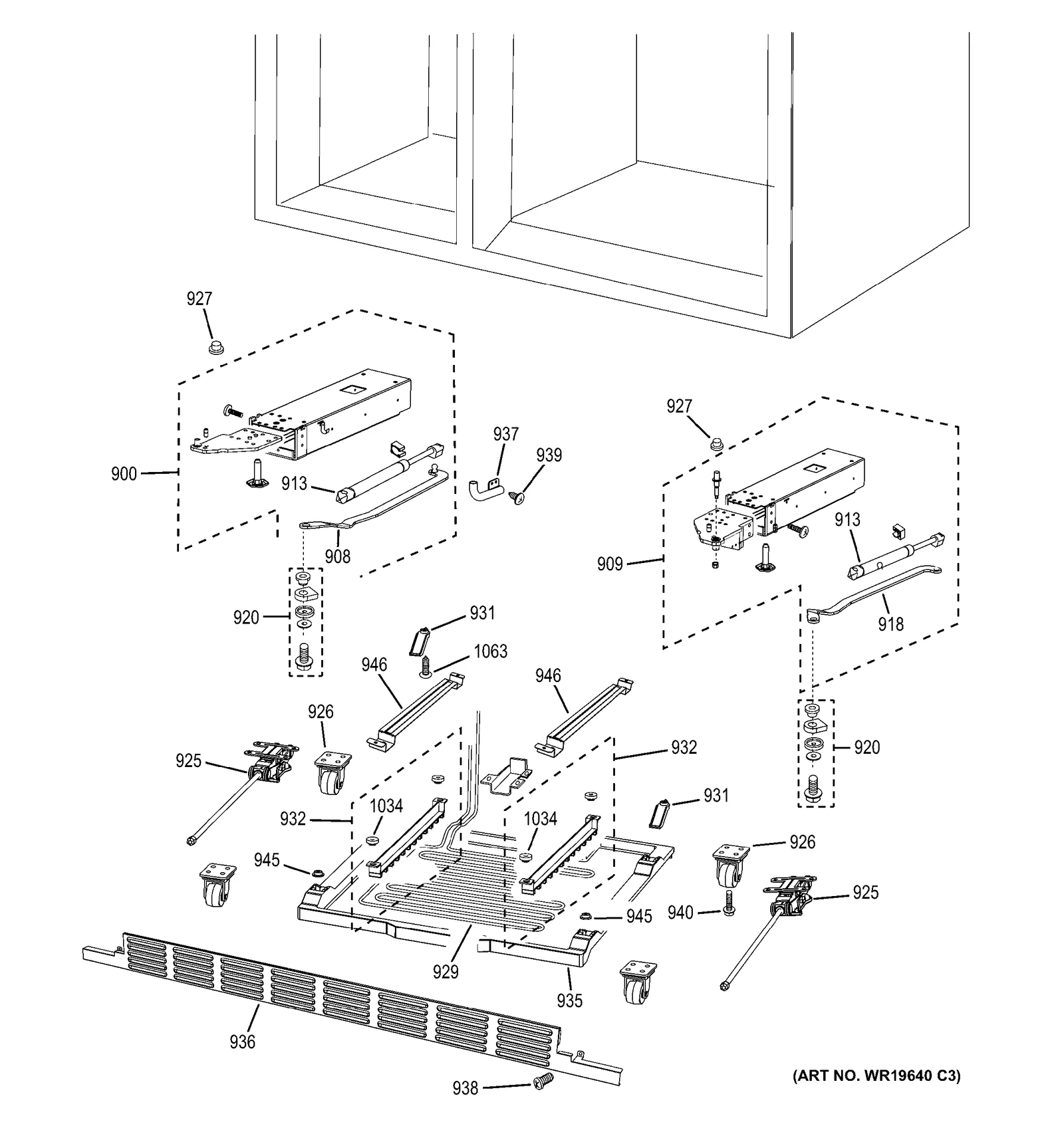 Water Drain Tray Support