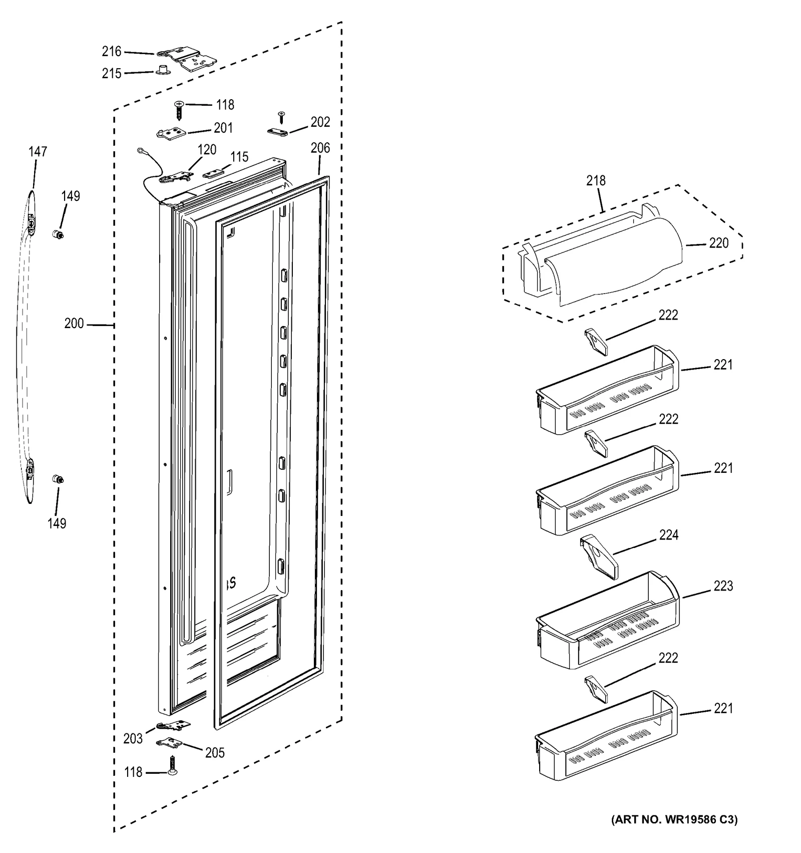 Stainless Steel Door Assembly