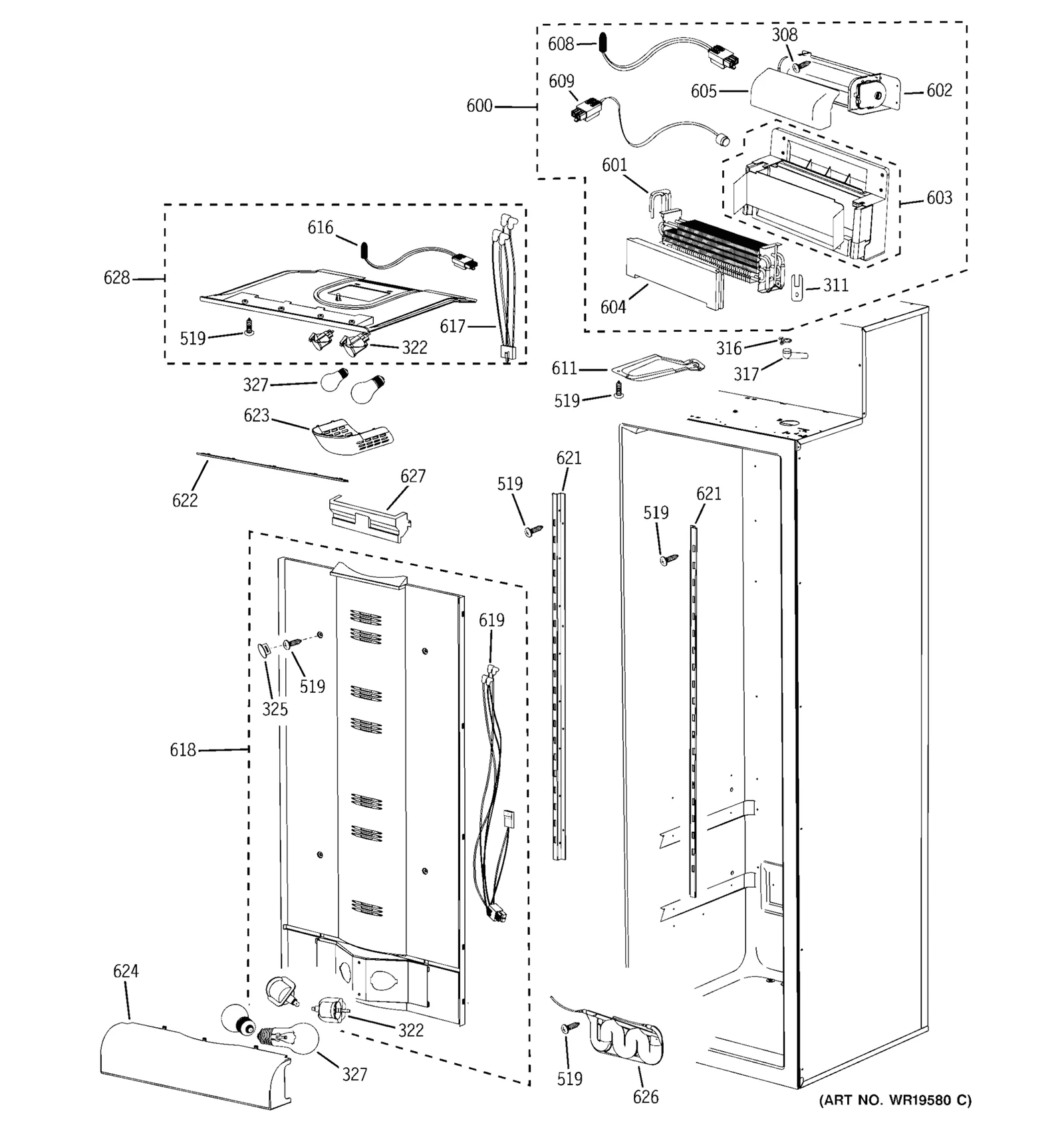 Drain Trough Assembly