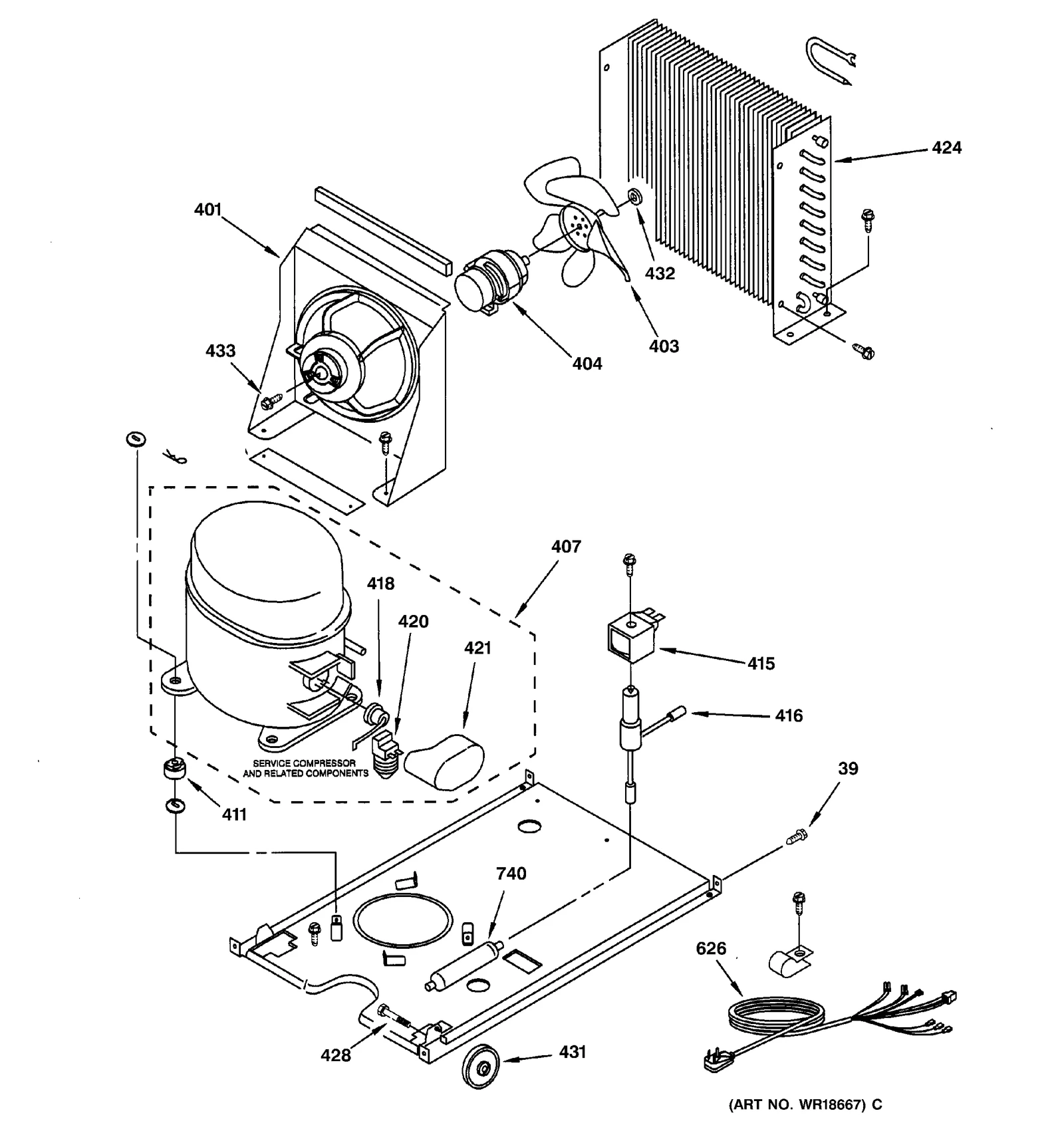 Condenser Fan Motor