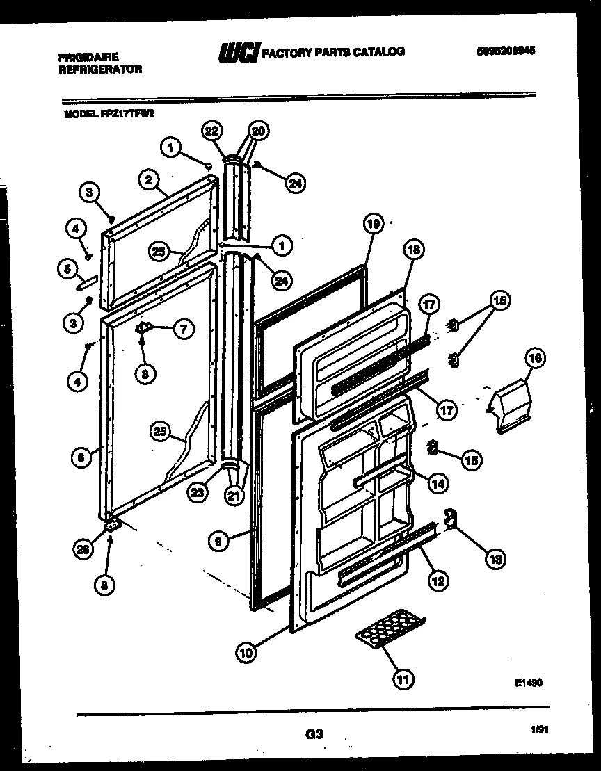 Outer Door Panel Assembly