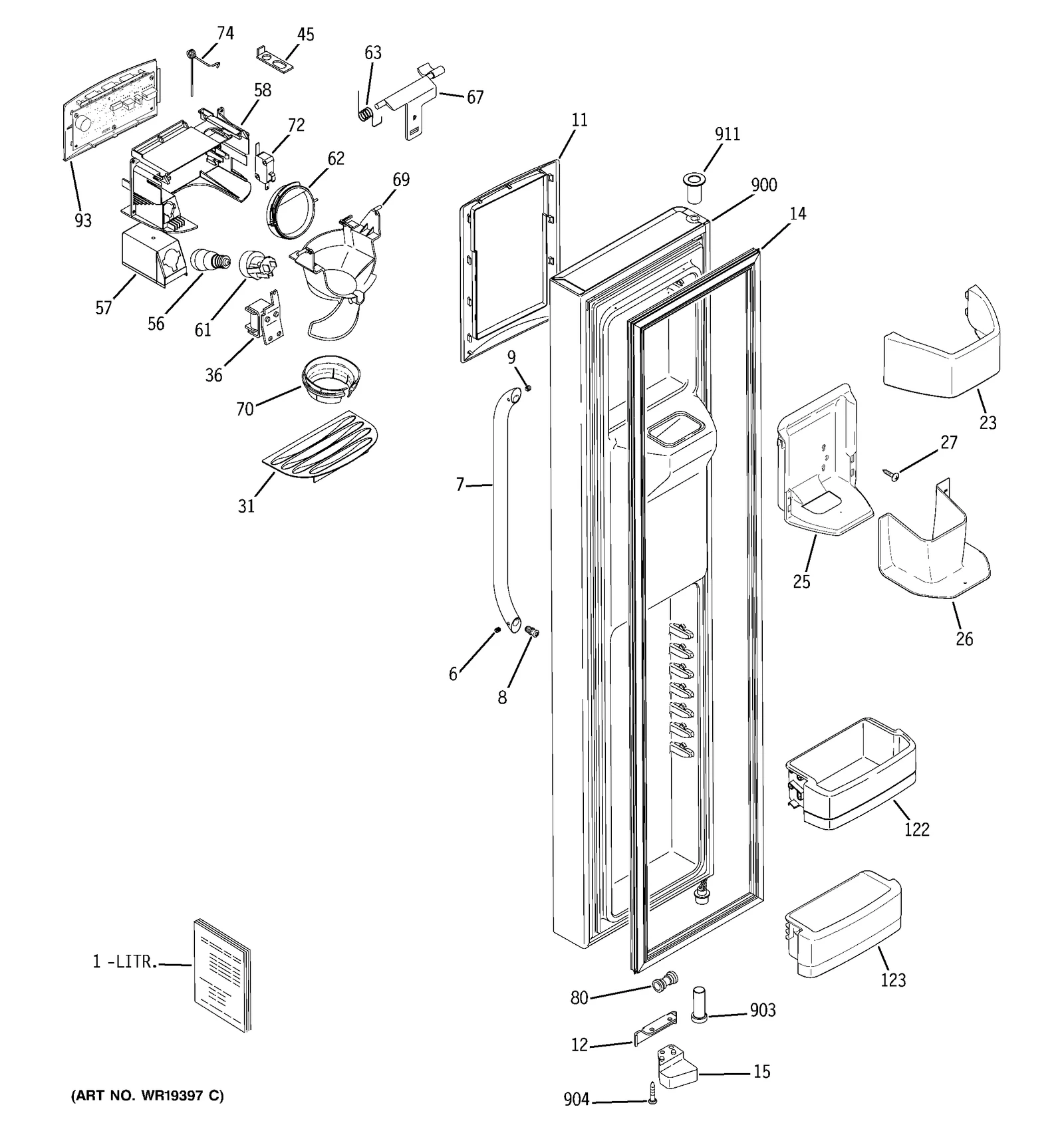 Stainless Steel Door Foam Assembly