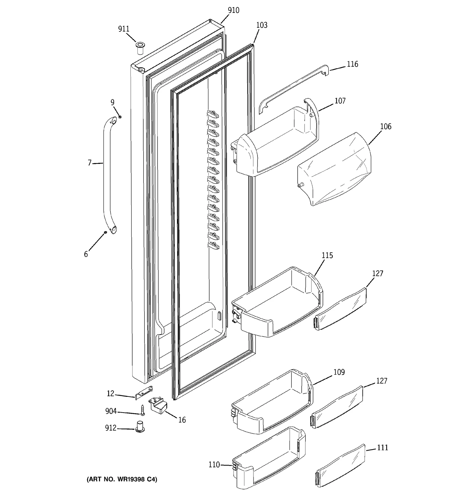 Stainless Steel Door Foam Assembly