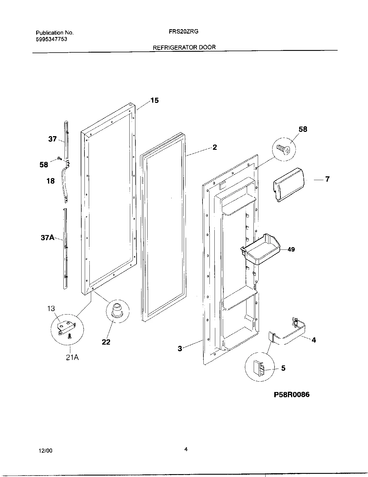 Door Rack with End Caps