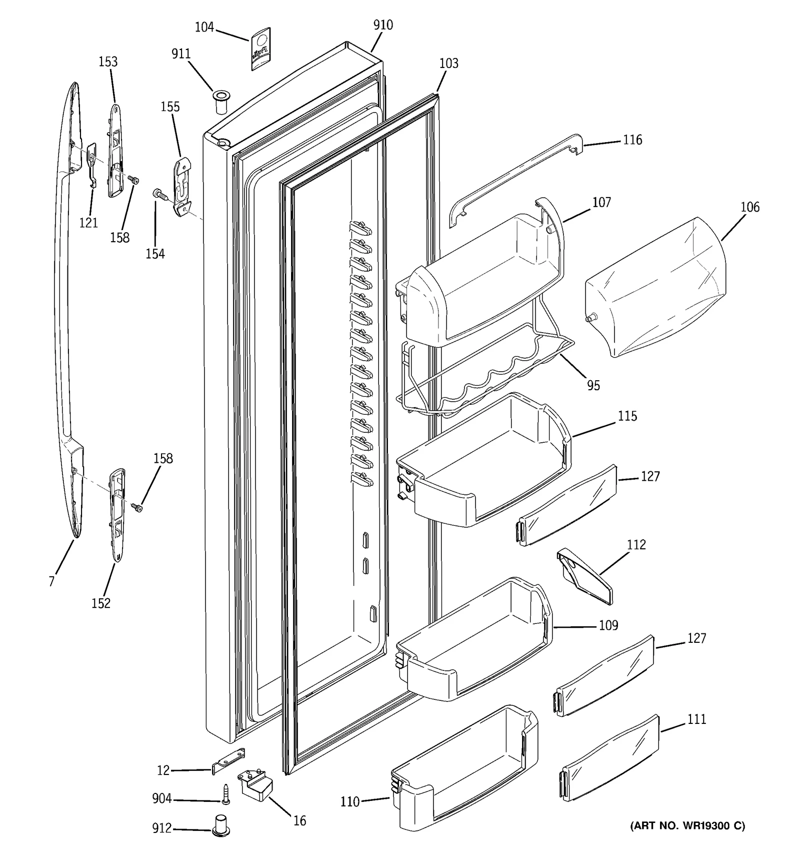 Stainless Steel Door Foam Assembly