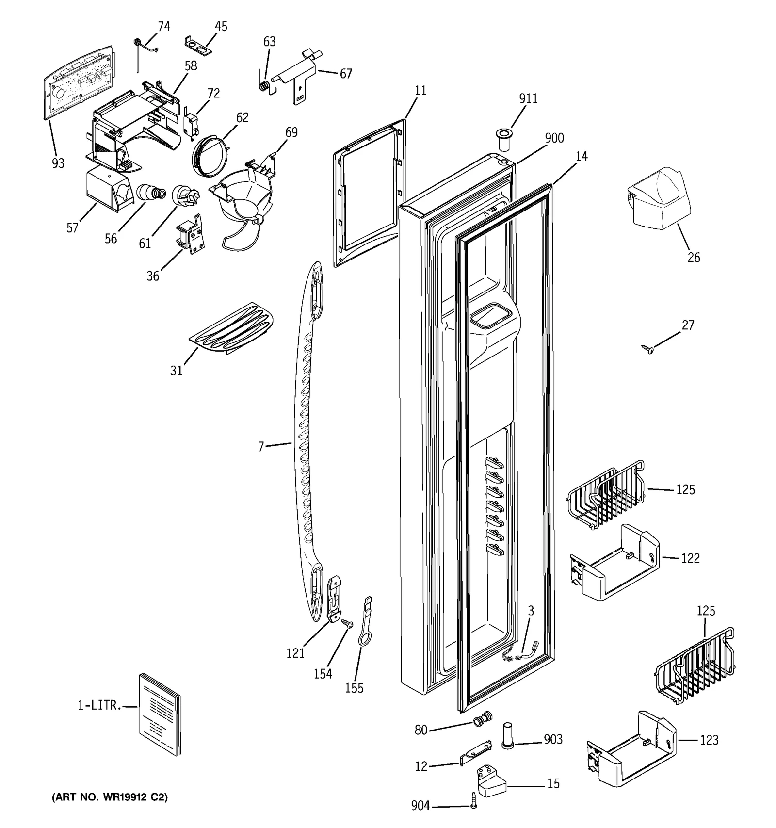Door Assembly Kit Black