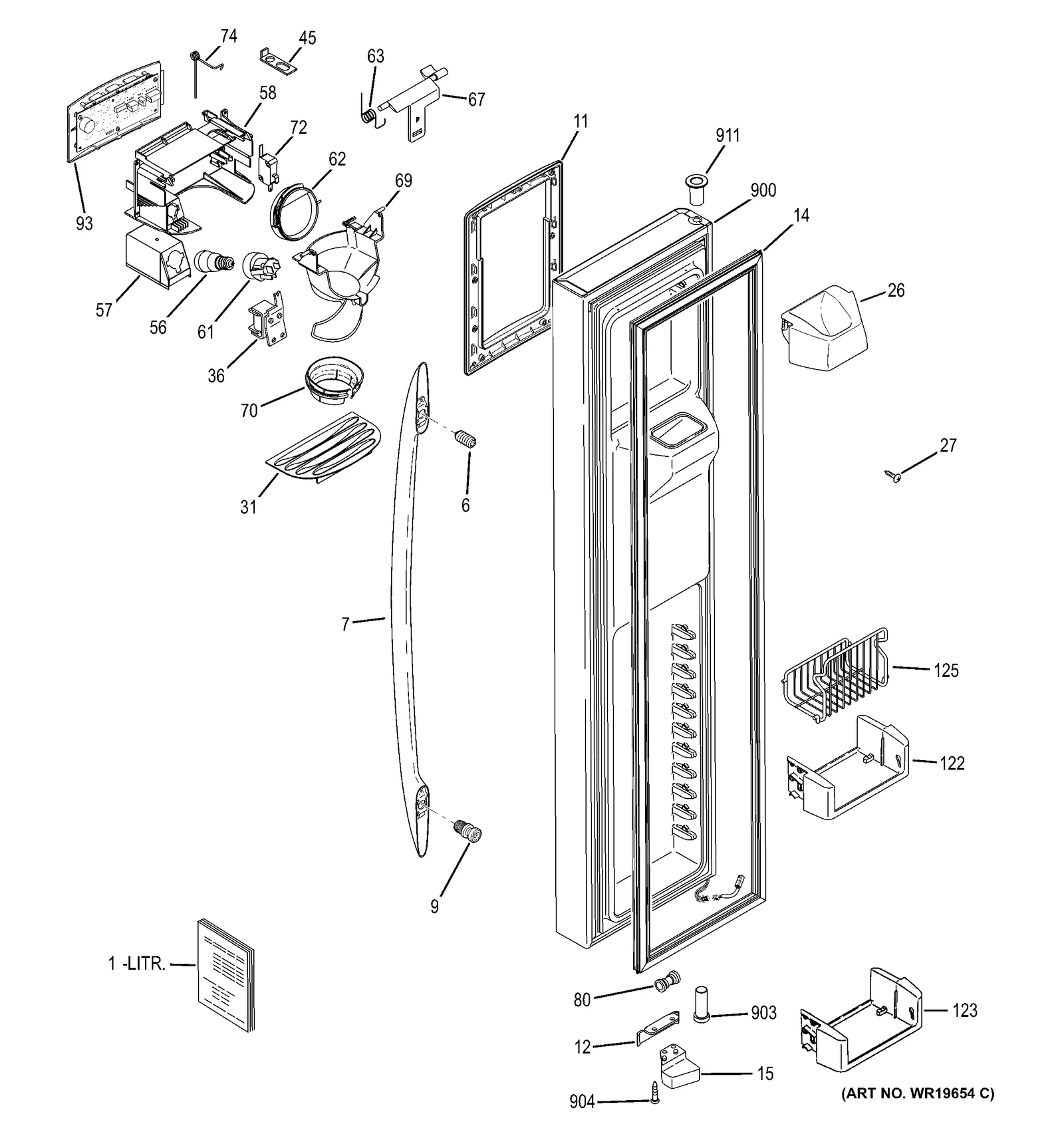 Dispenser Interface Assembly Black