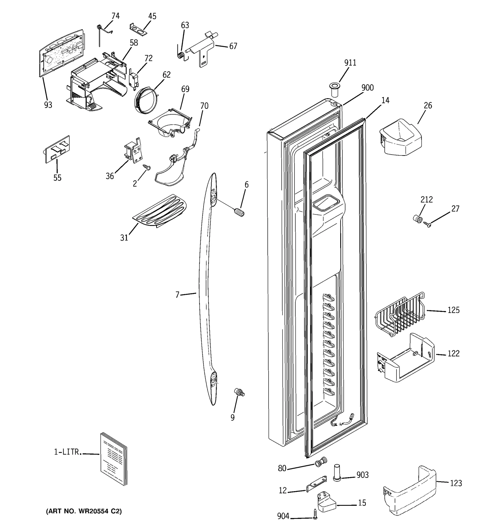 Flat Door Foam Assembly