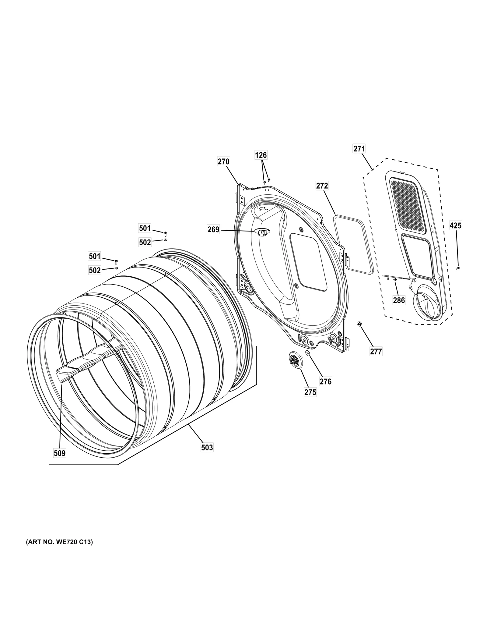 Supply Duct Seal Fl Dryer