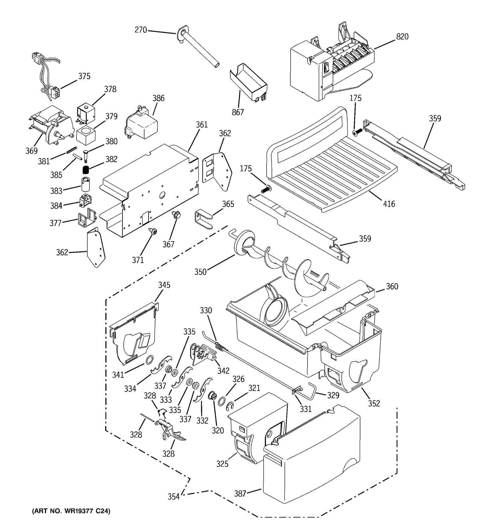 Bucket and Air Assembly