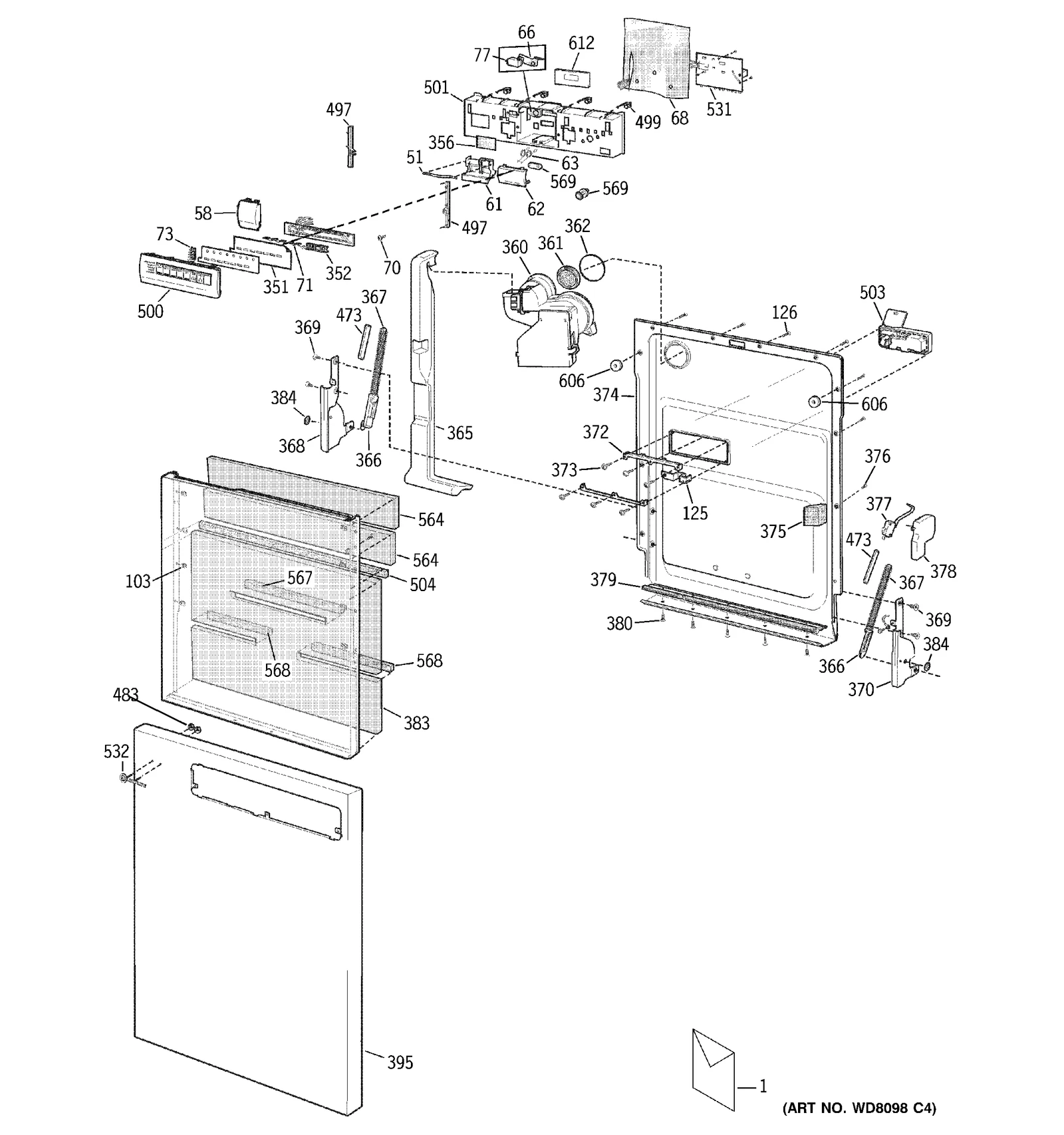 Control Board and User Interface Assembly