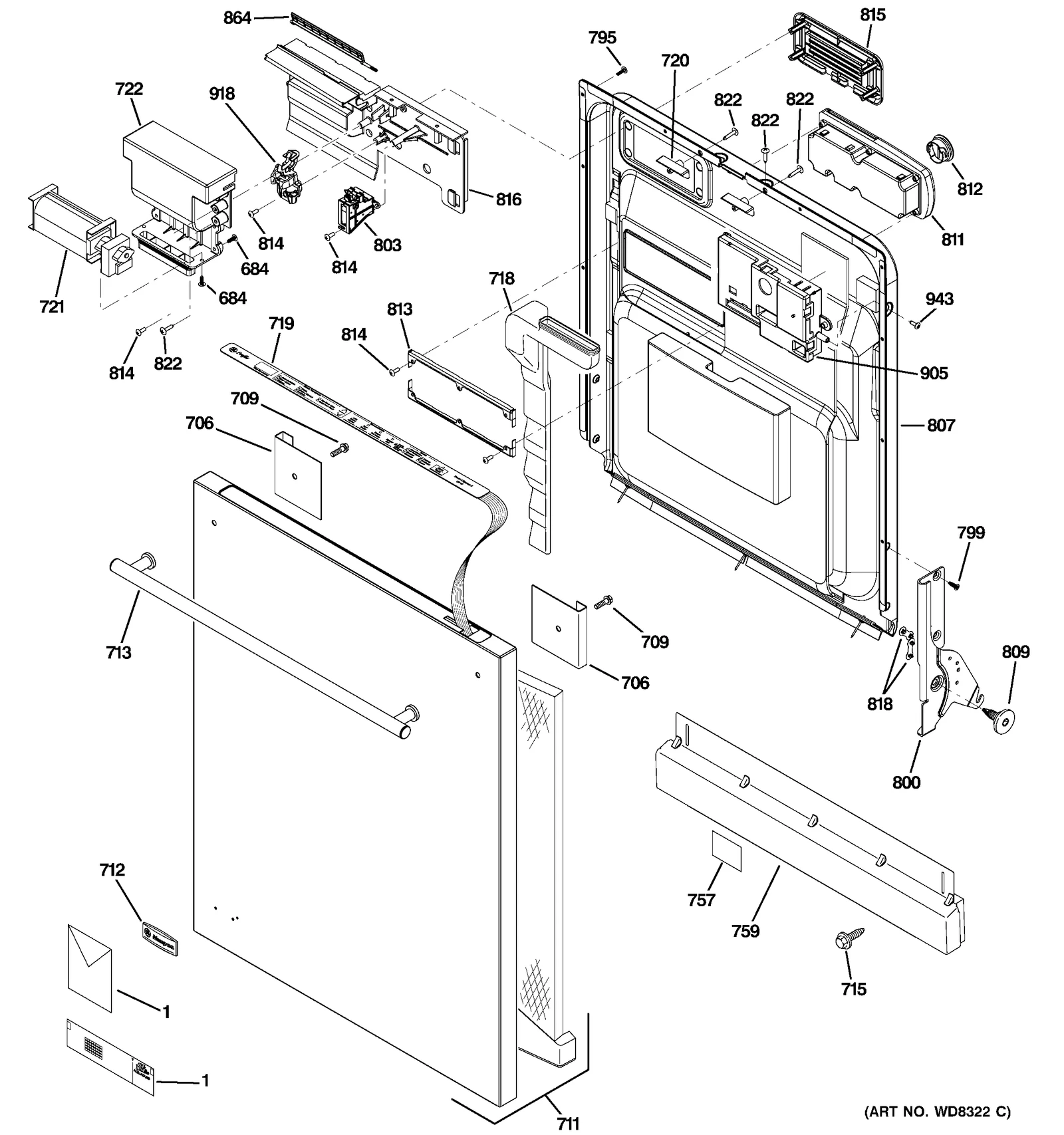Stainless Steel Outer Panel Assembly