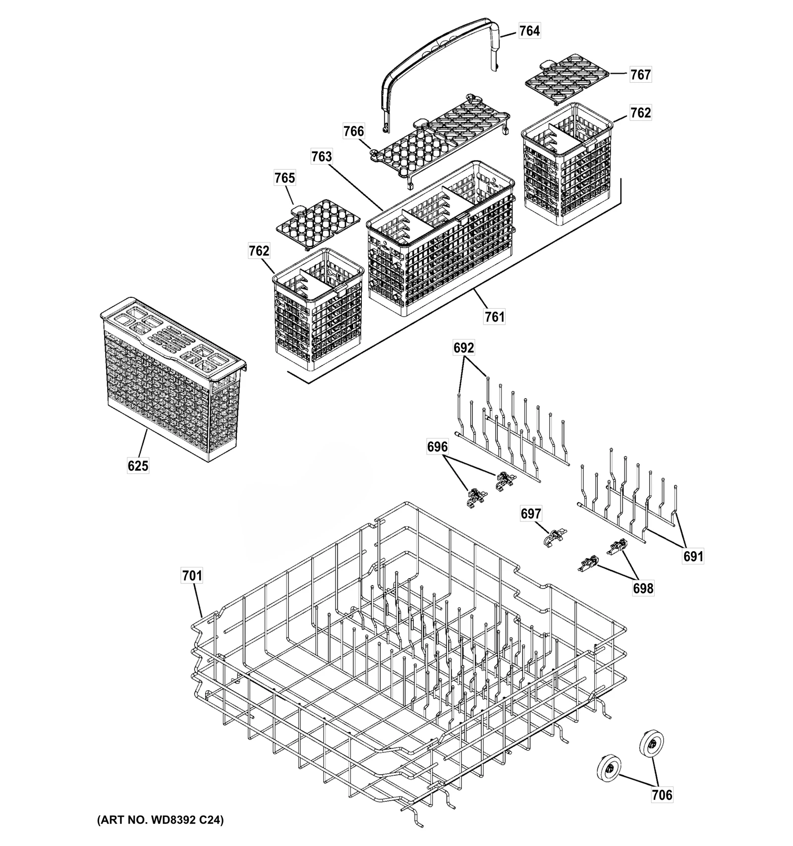 Lower Rack Assembly