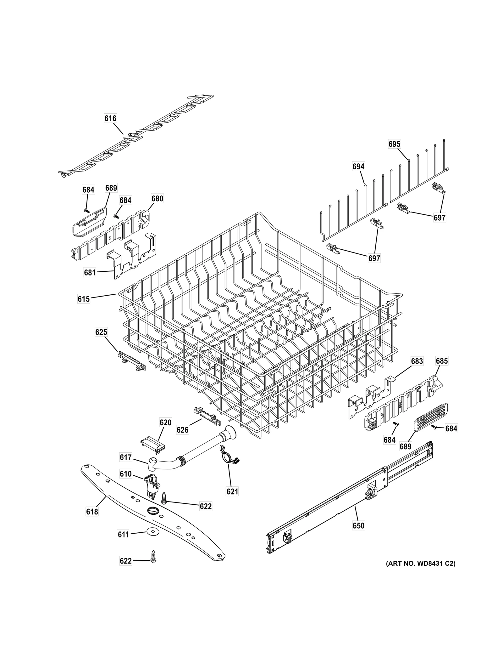 Upper Rack Assembly