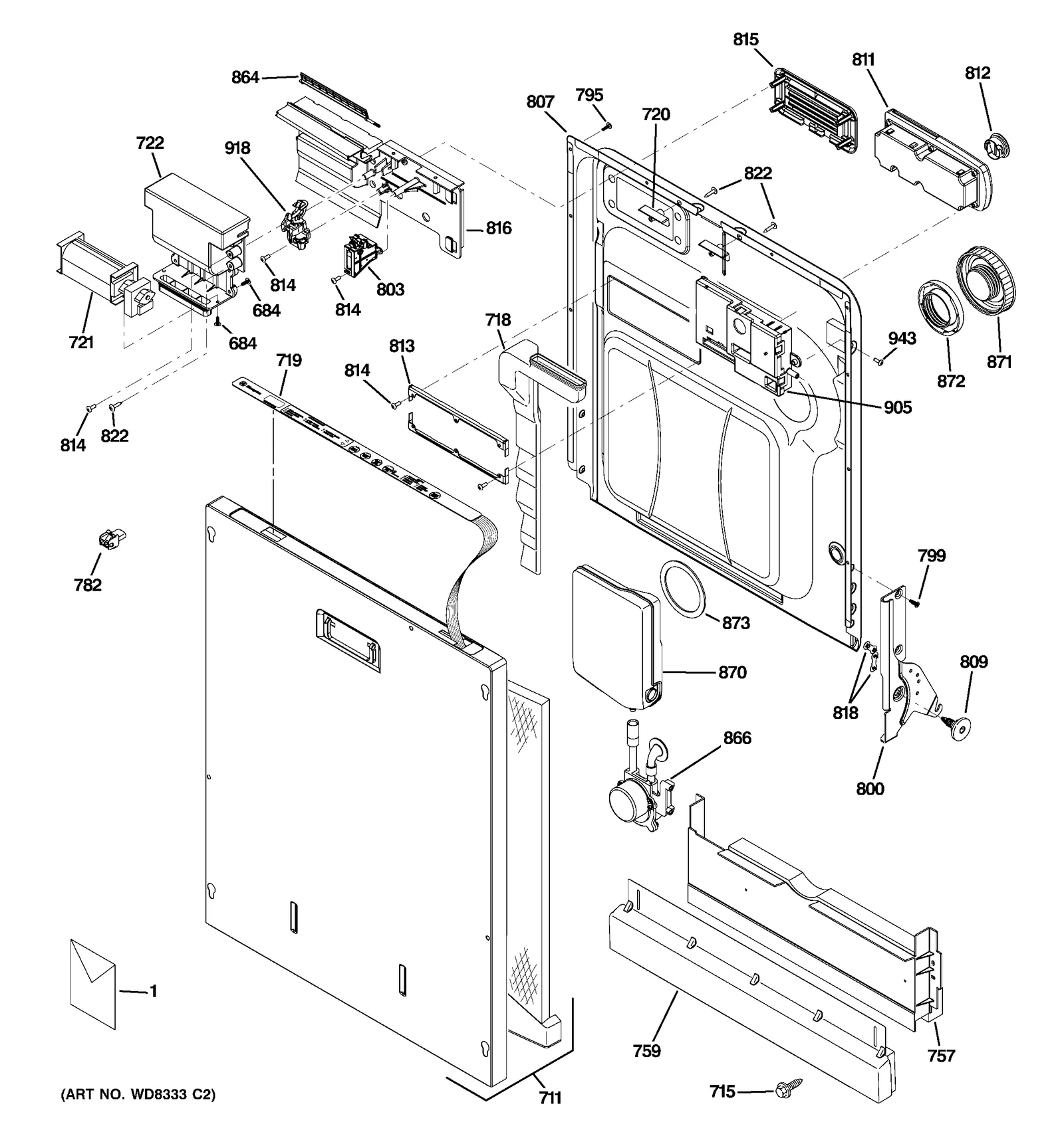 Stainless Steel Outer Panel Assembly