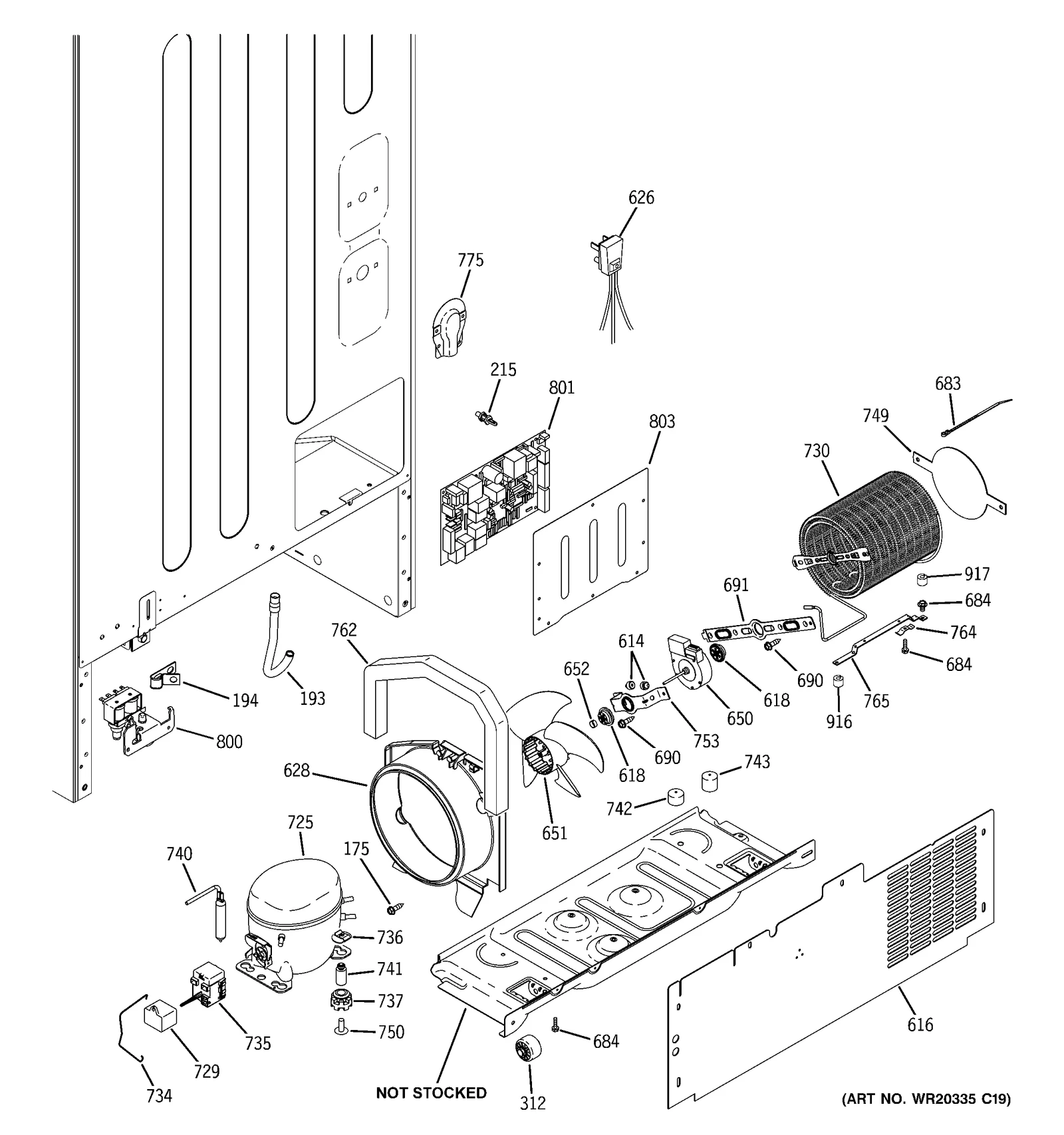 Condenser and Bracket Assembly