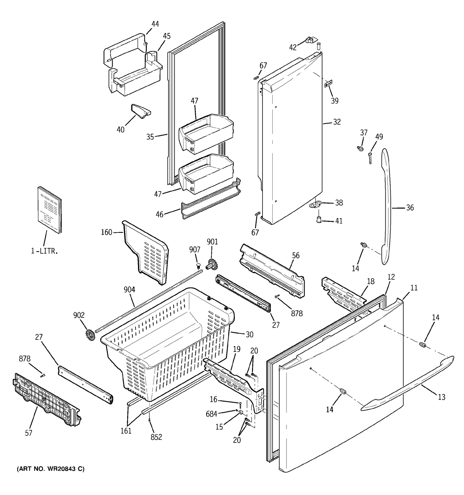 Right Hand Door Foam Assembly