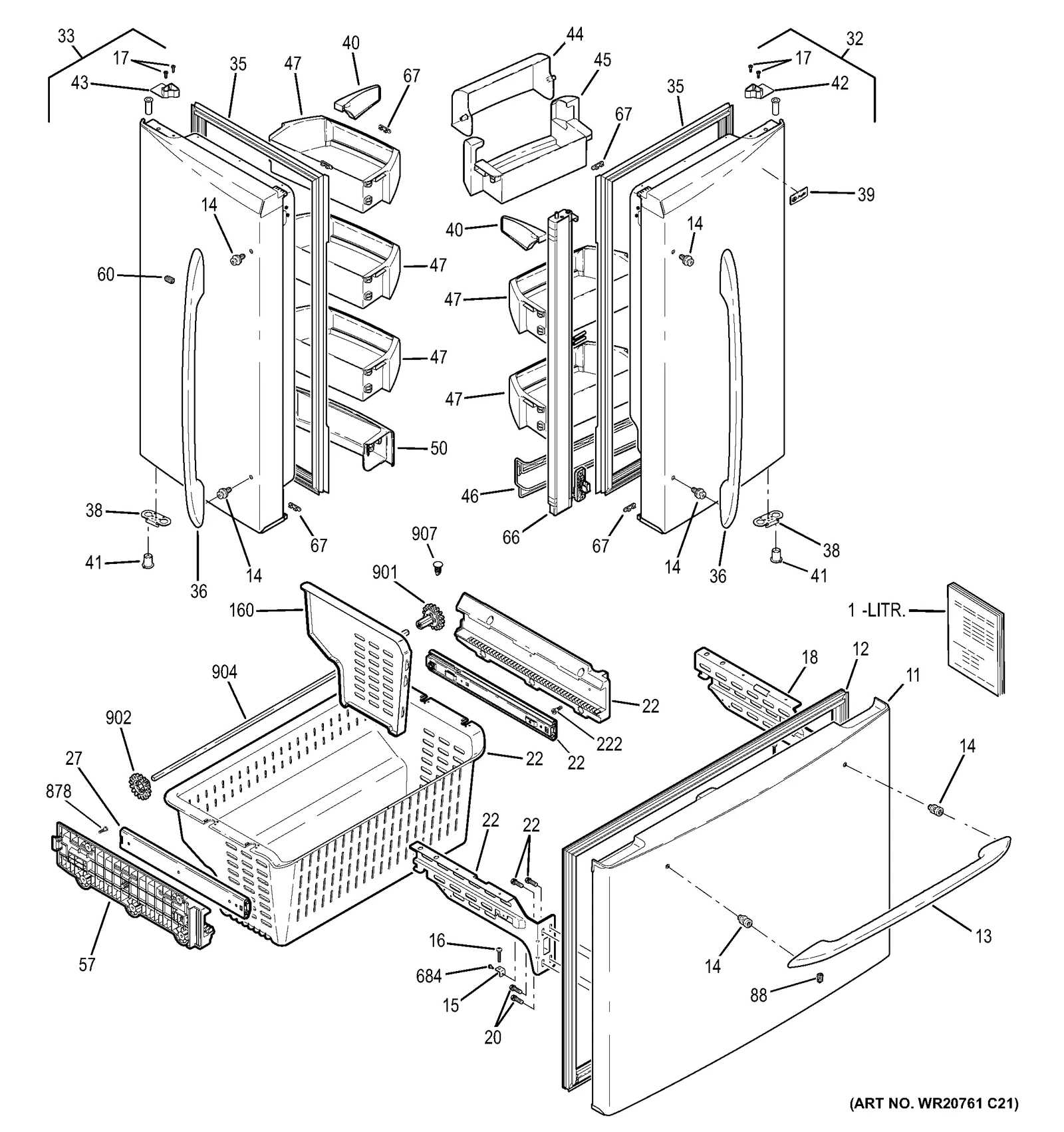 Right Hand Door Foam Assembly