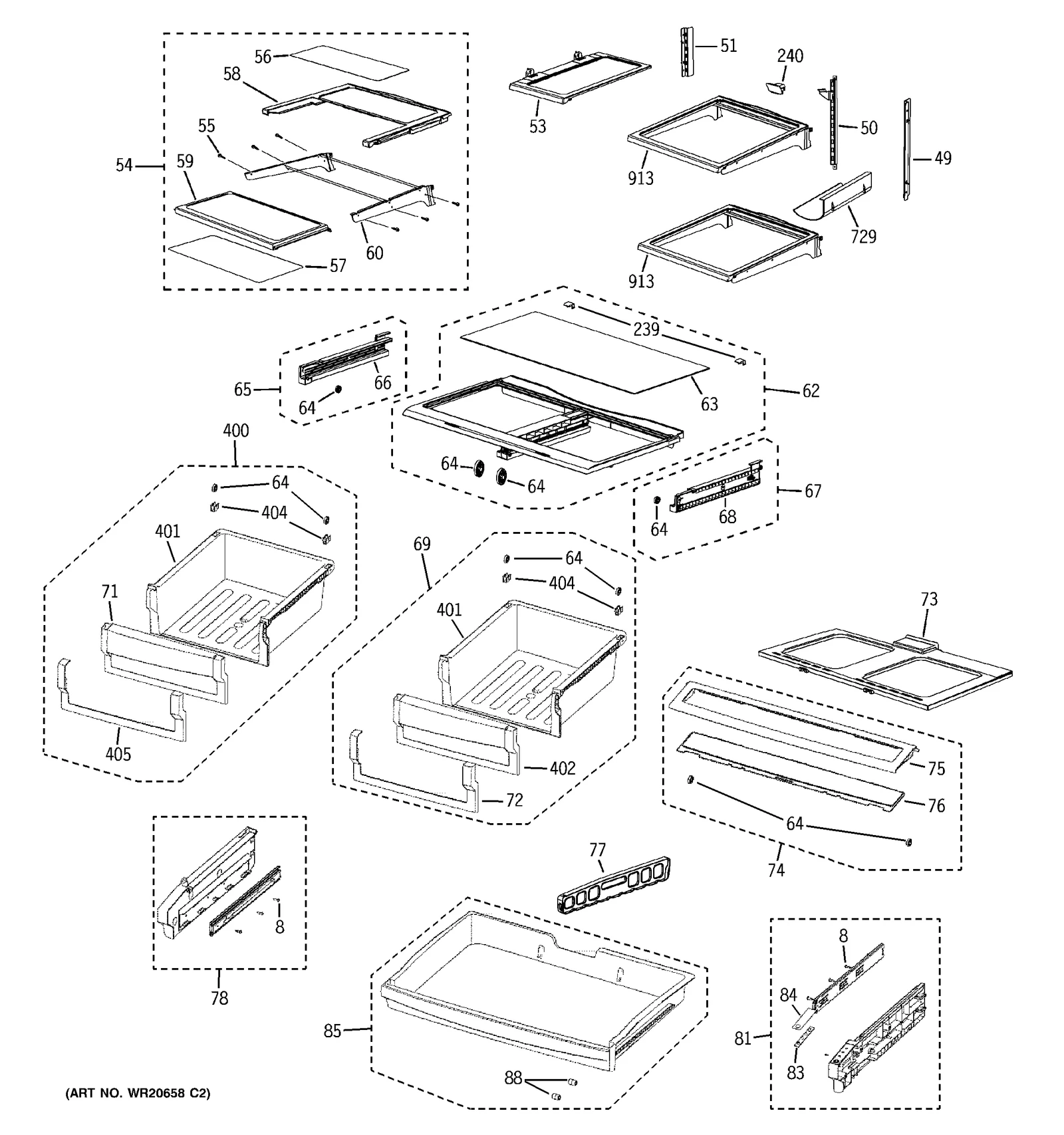 Left Angle Shelf