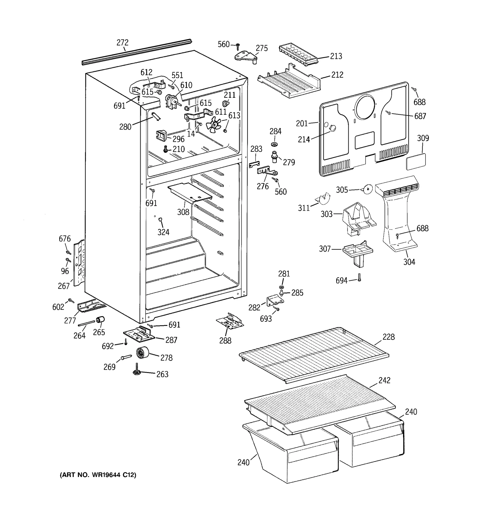 Evaporator Fan Motor