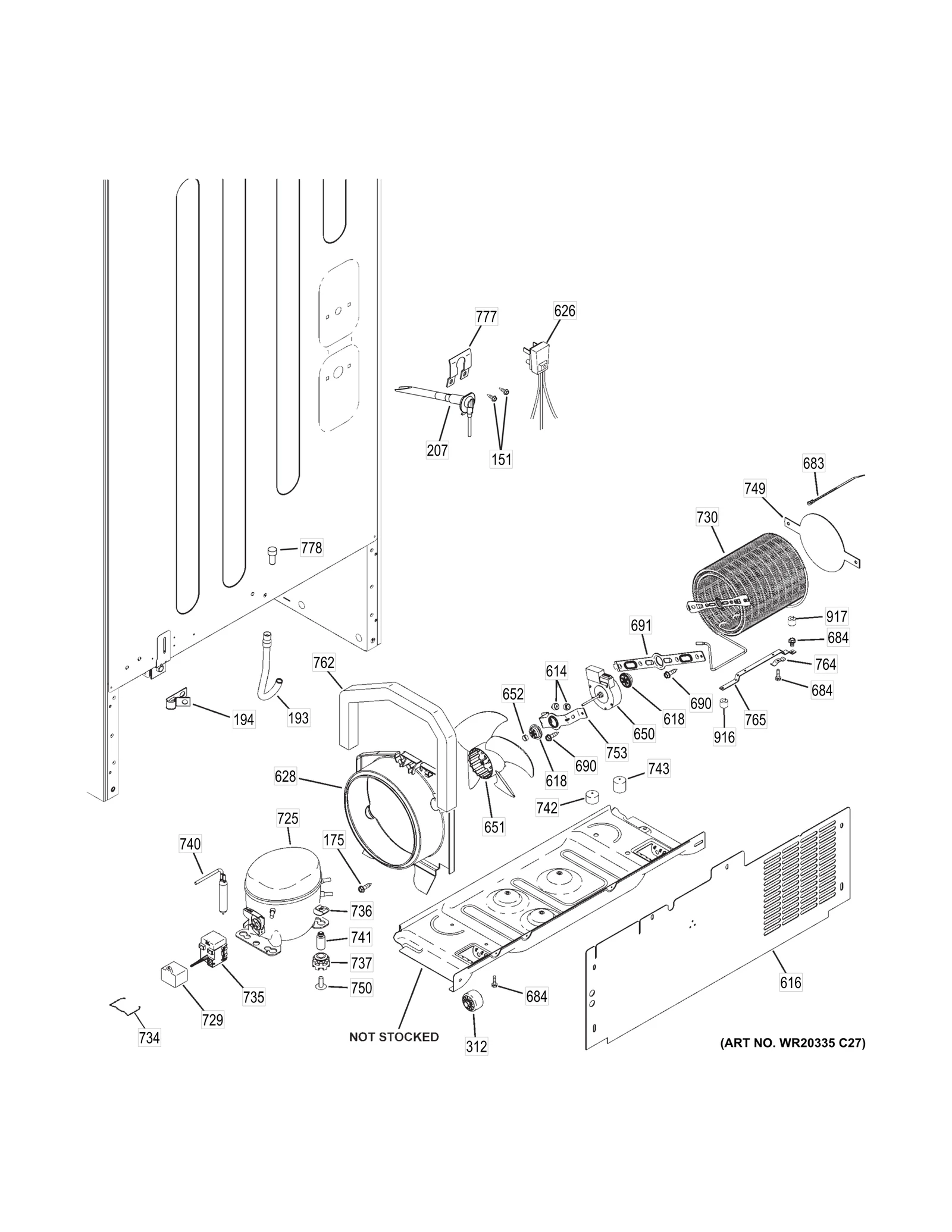 Rear Condenser Fan Bracket