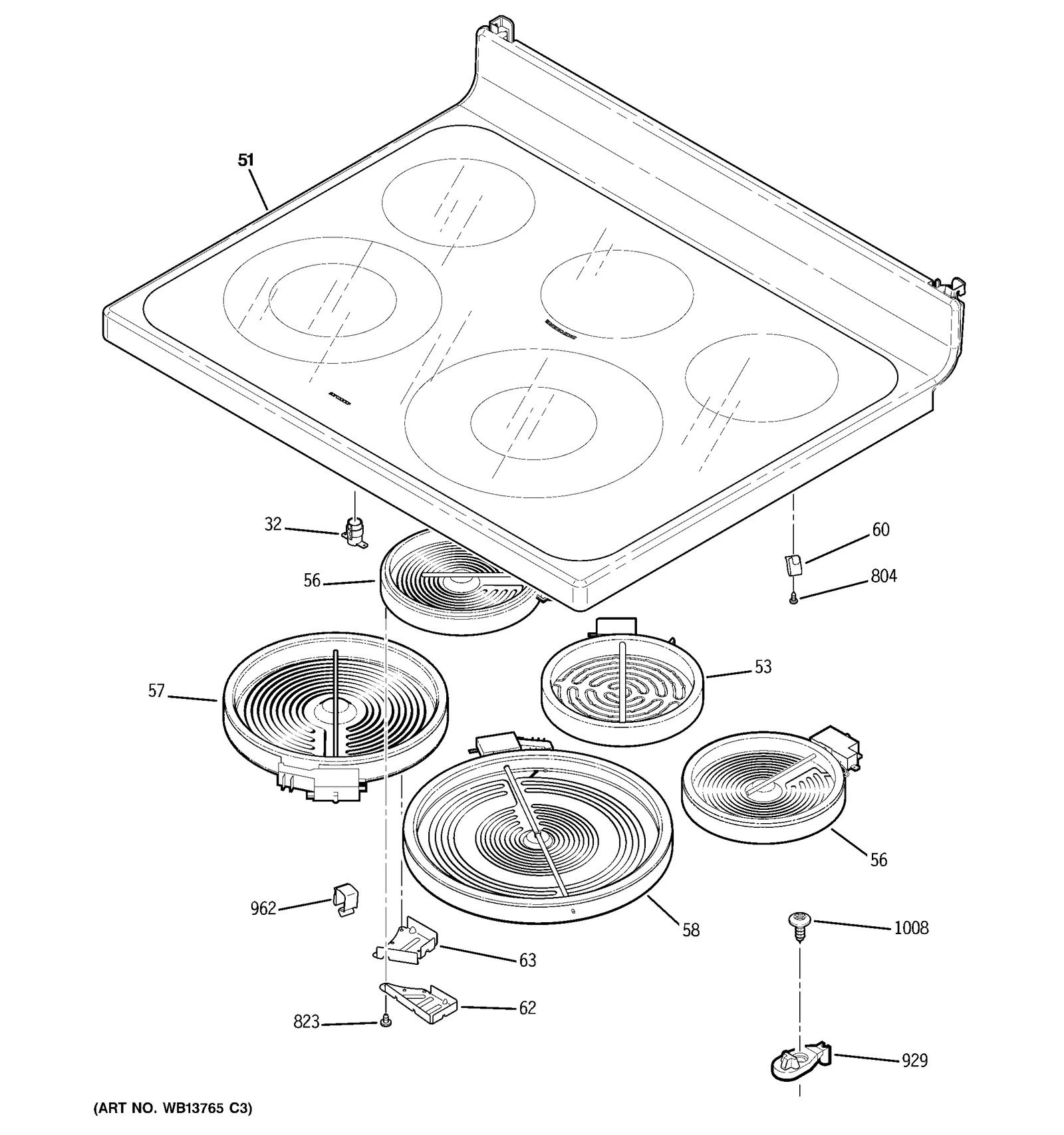 Glass Top Assembly