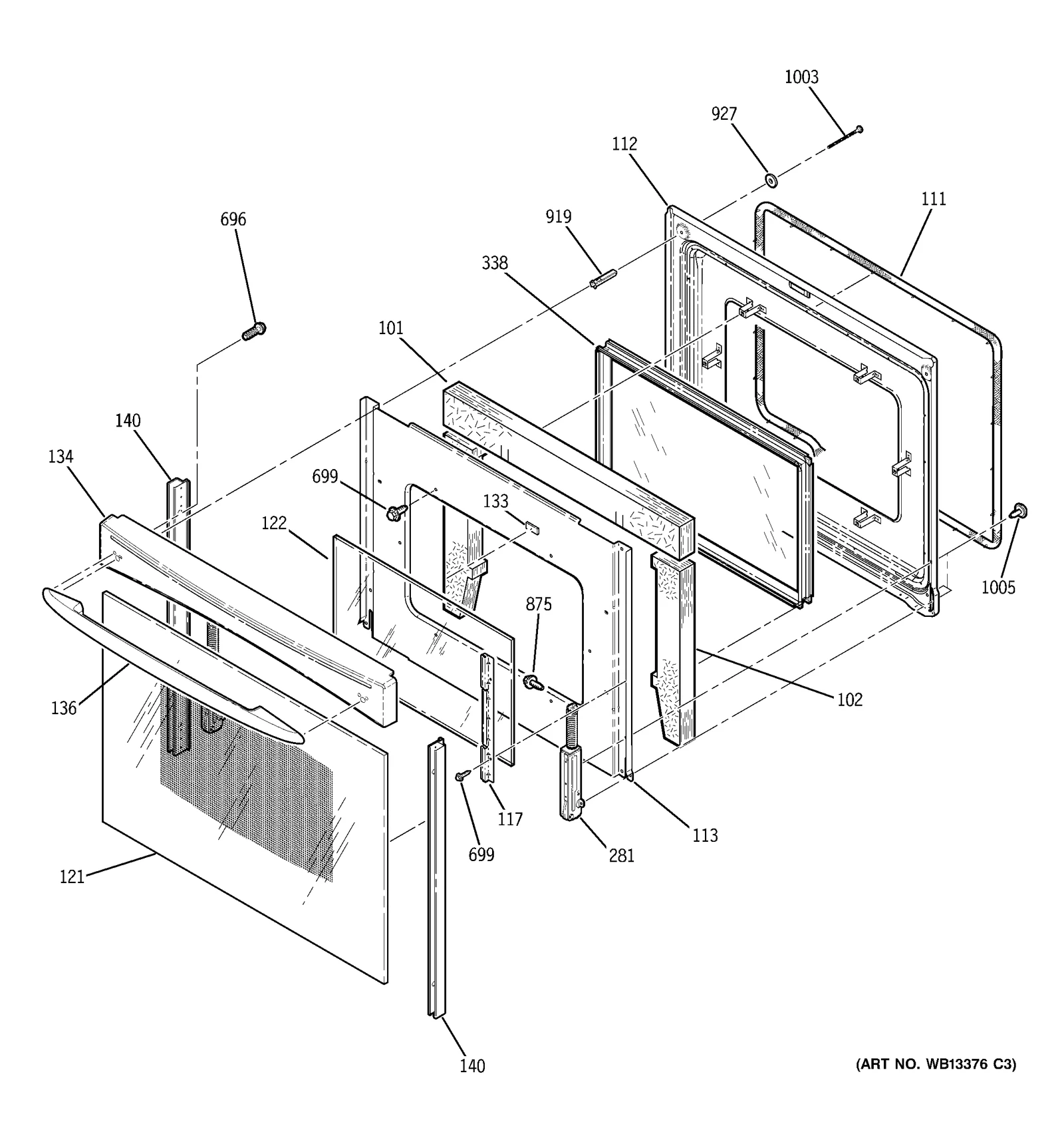 Vent Door Trim (PRF-WH)