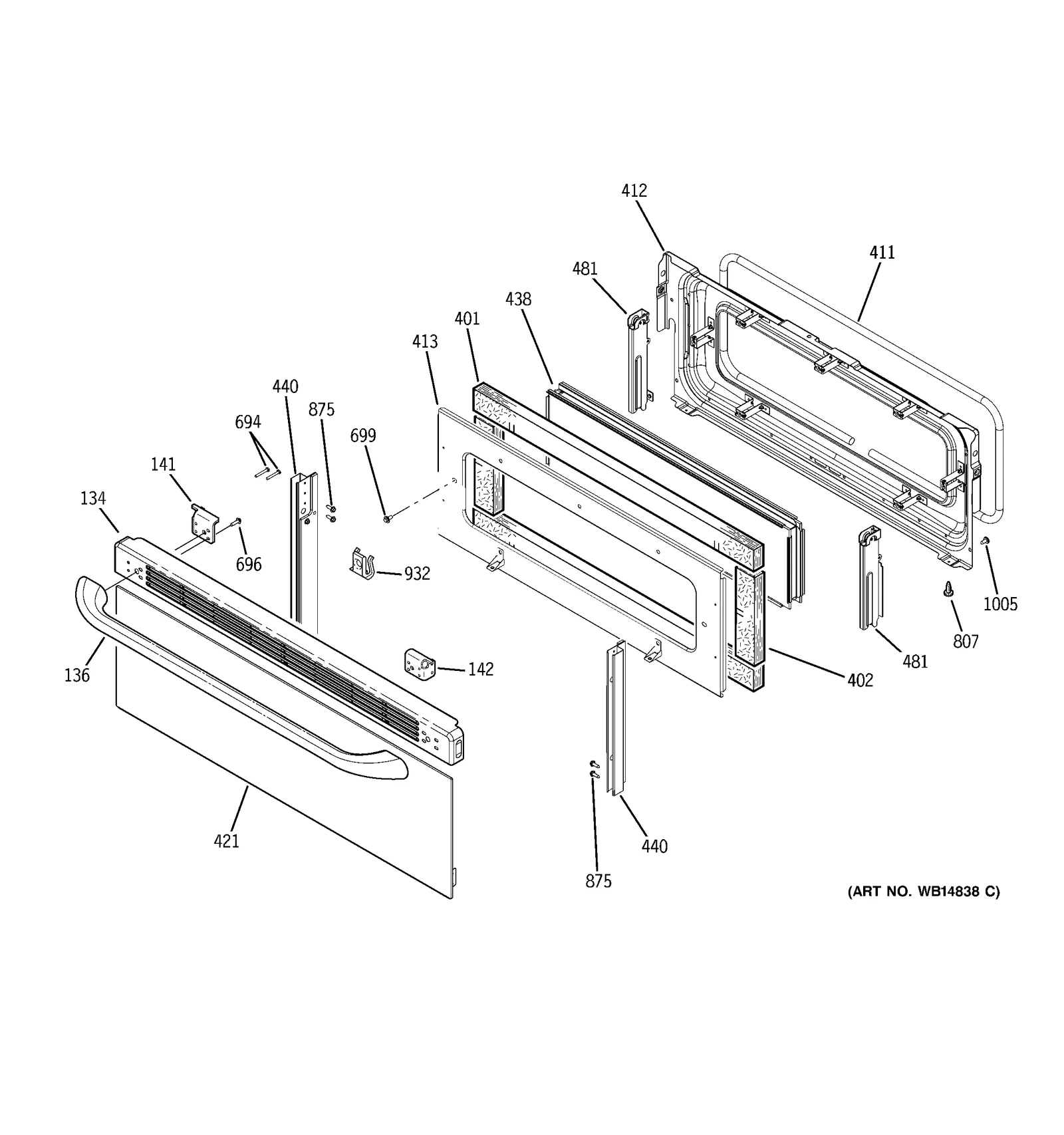 Upper Door Panel Assembly
