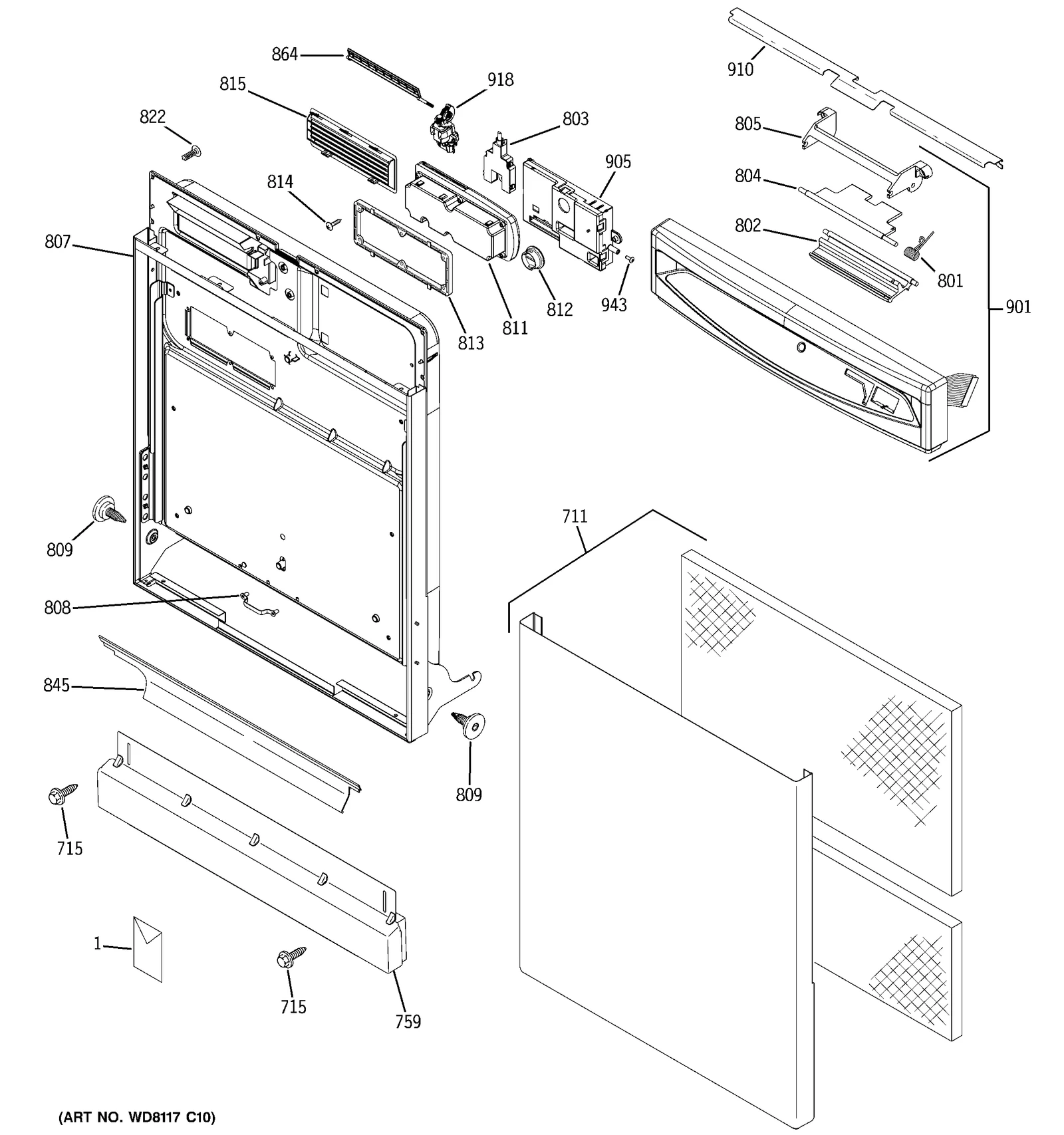 Escutcheon Flat Assembly