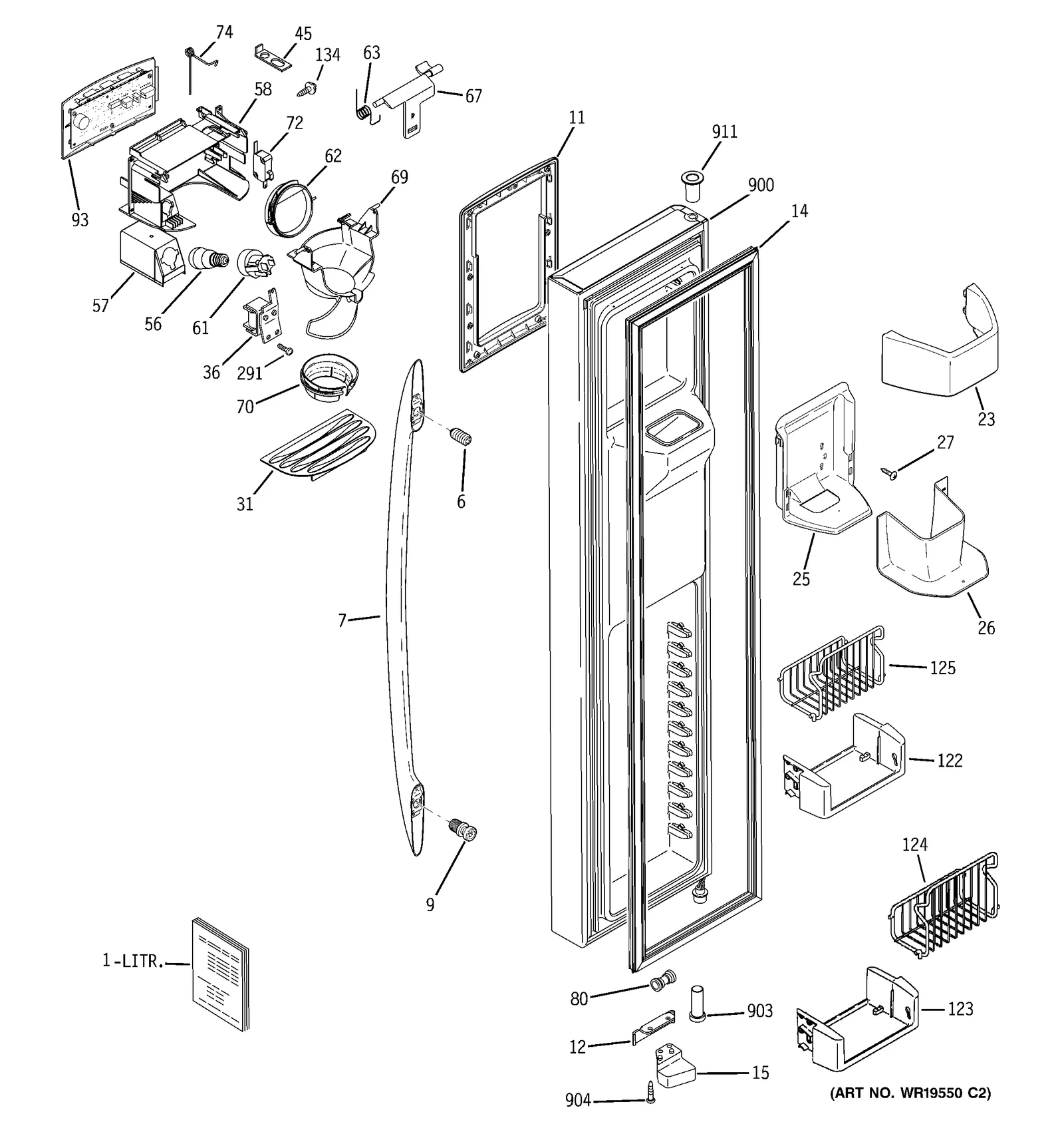 Dispenser Interface Assembly Black