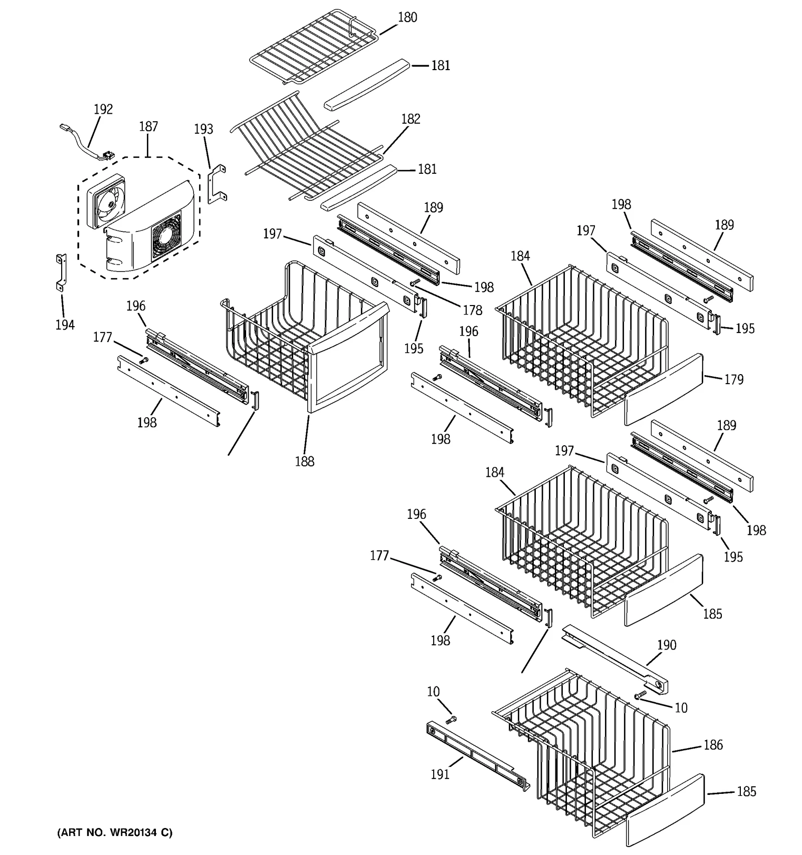 Fast Freeze Basket Assembly