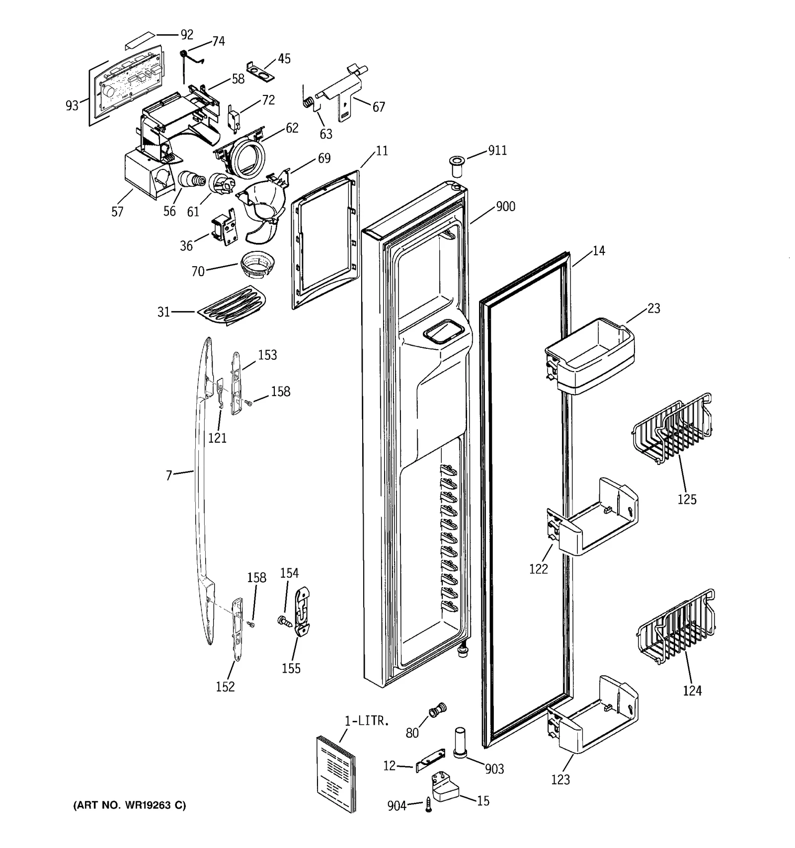 Stainless Steel Door Foam Assembly