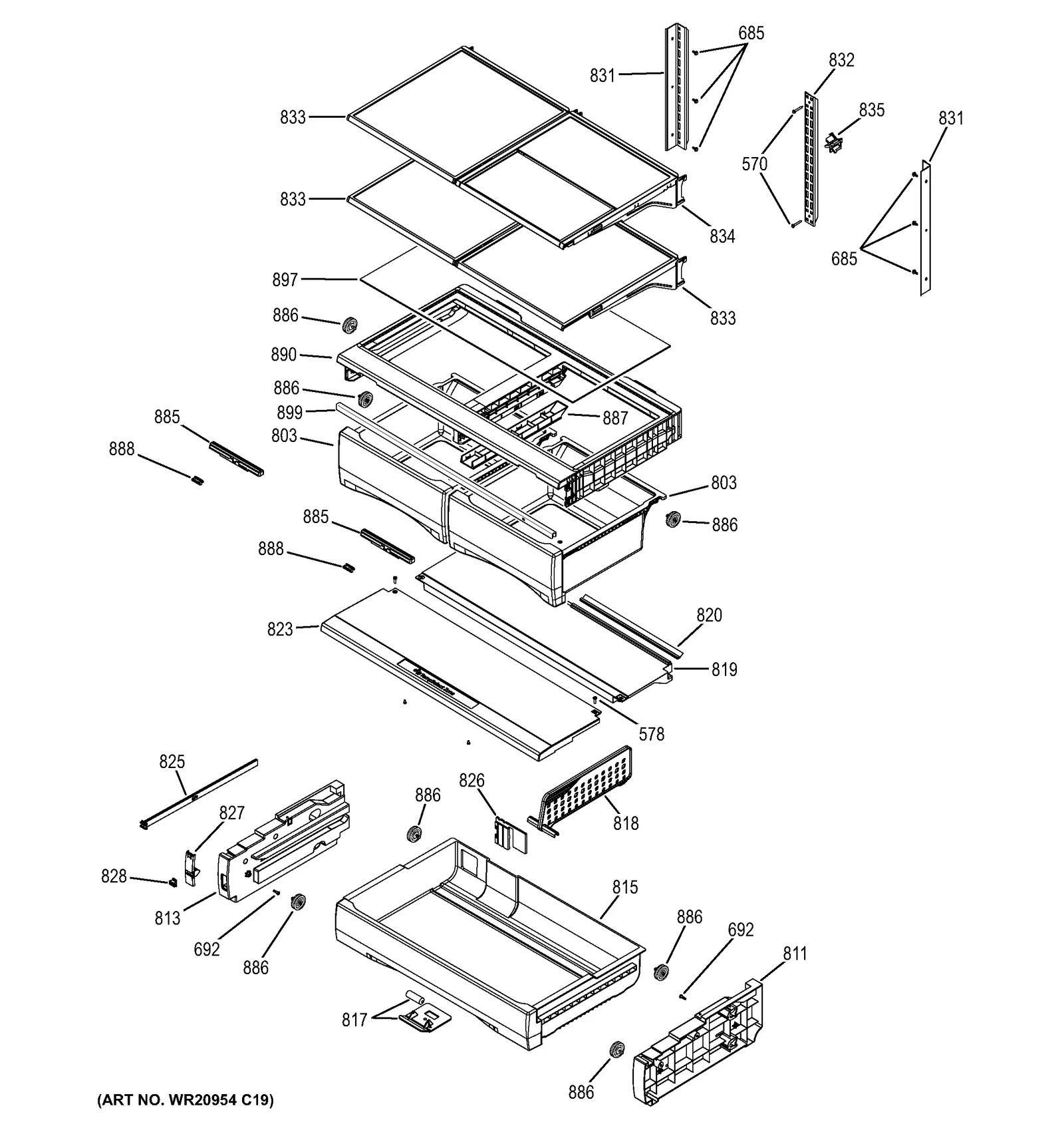 Vegetable Pan Assembly