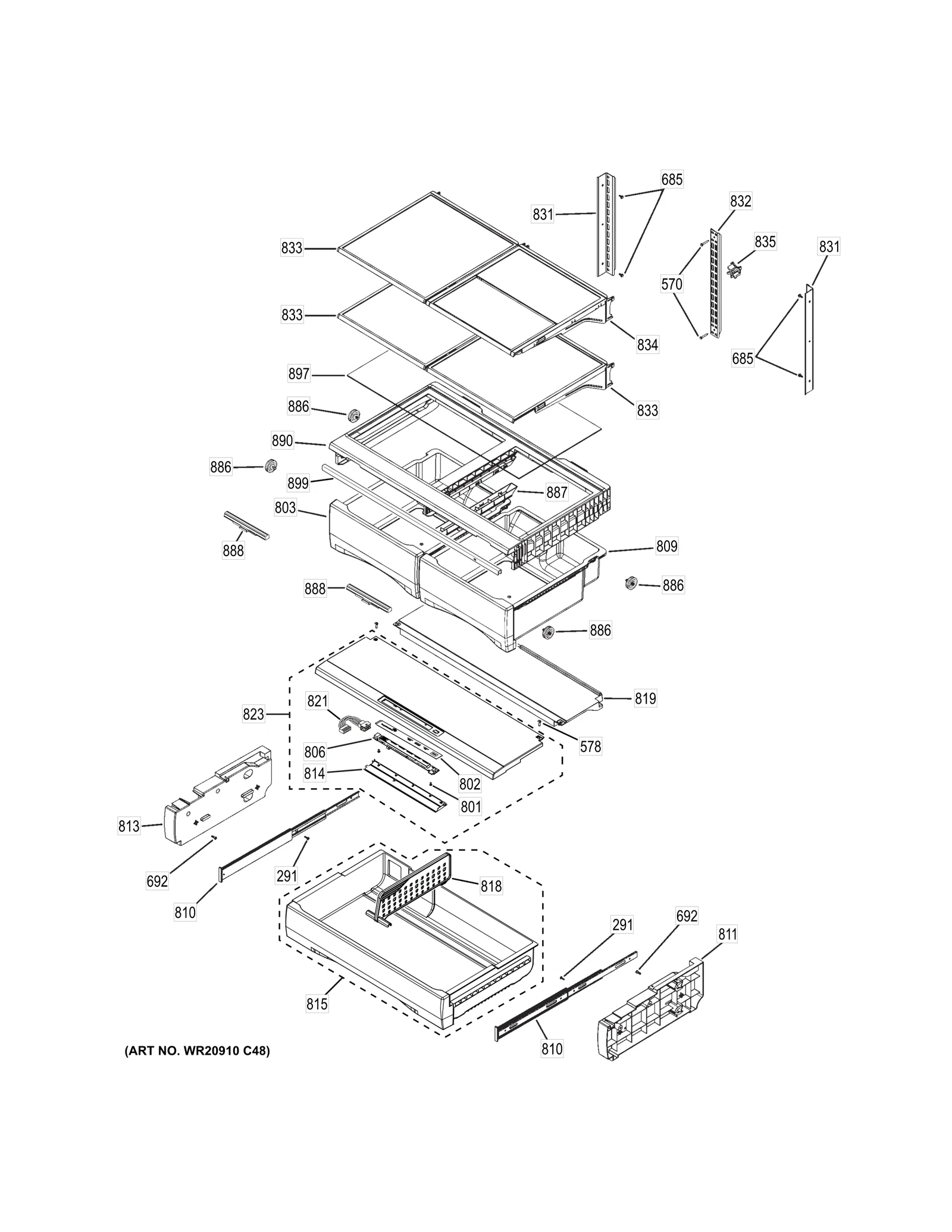 Meat Pan and Sensor Harness