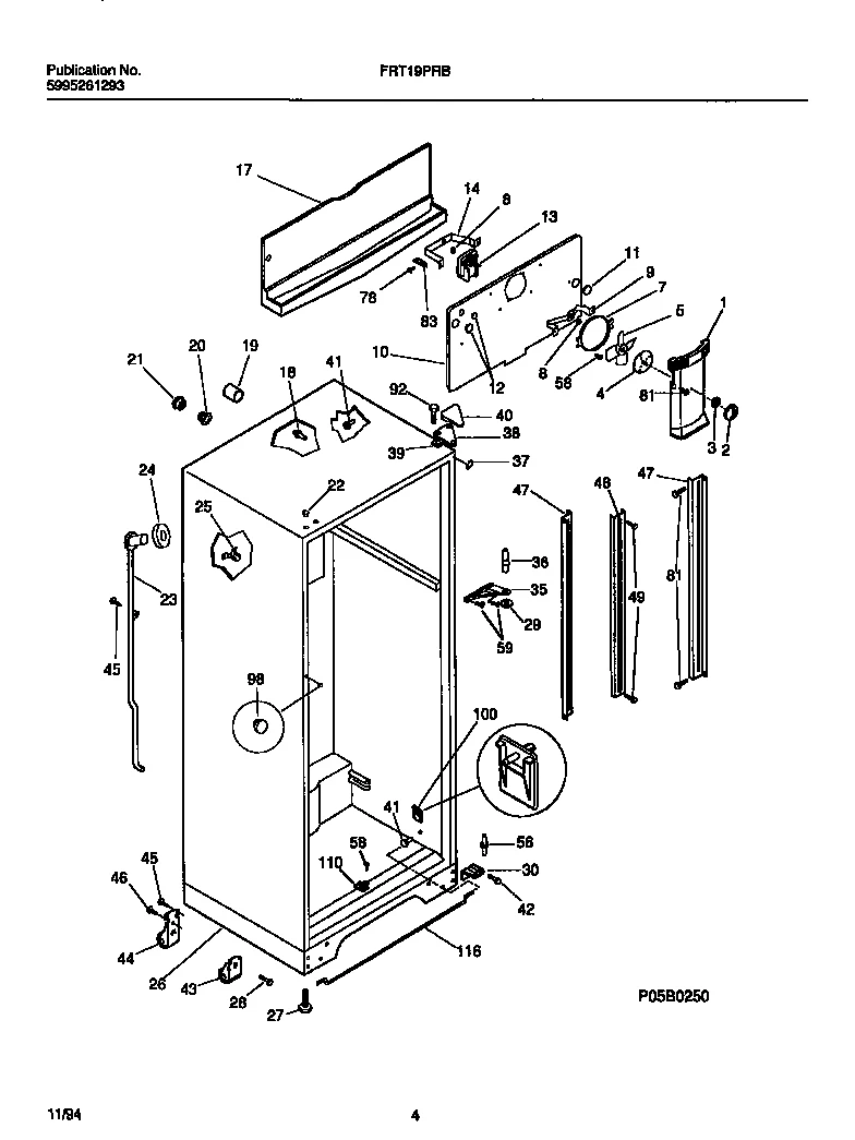 Crisper Support Rod