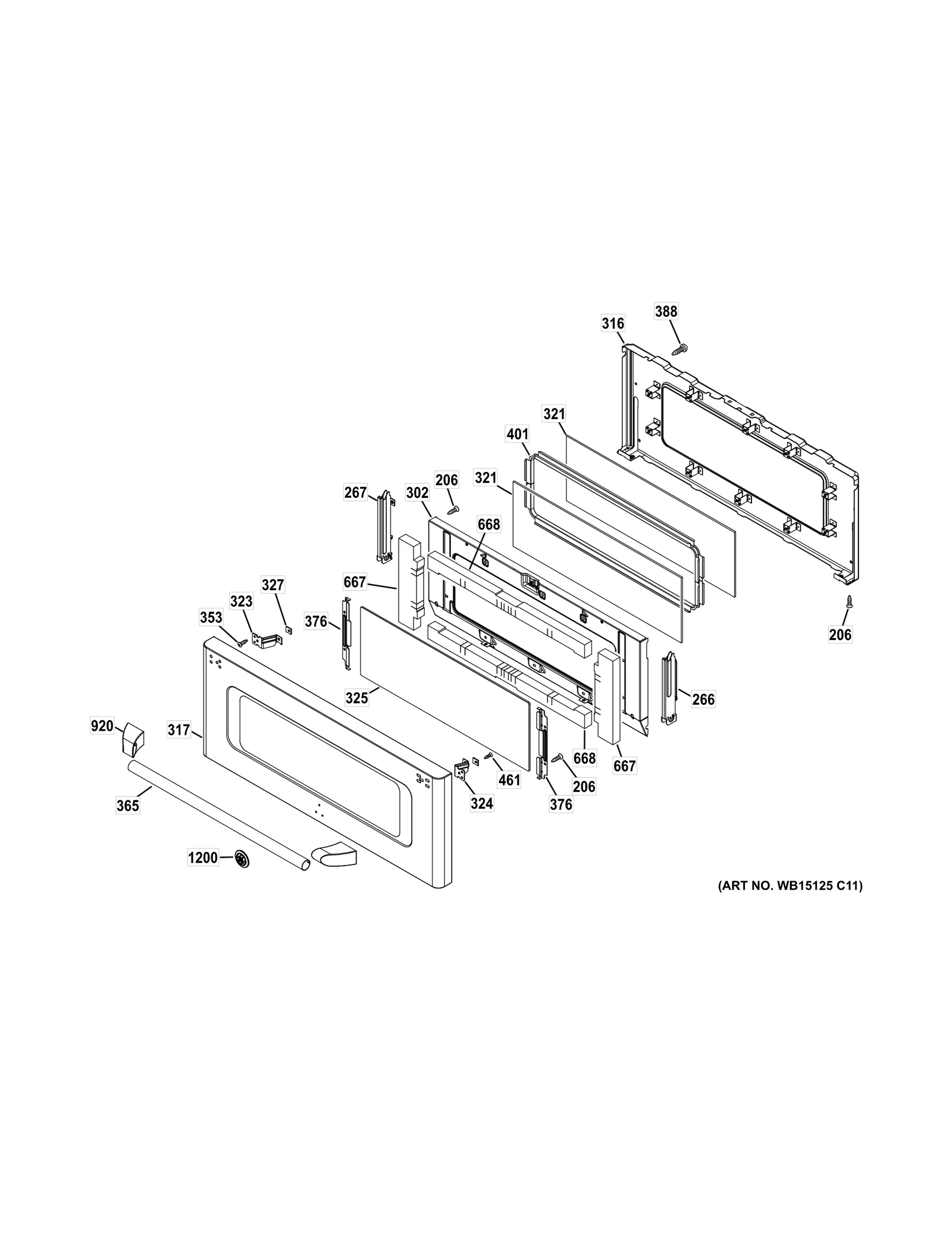 Glass and Trim Assembly
