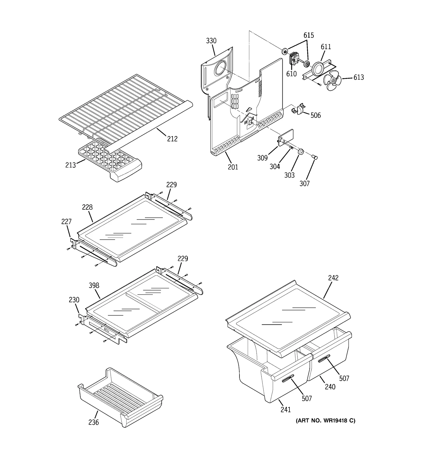 Evaporator Fan Motor