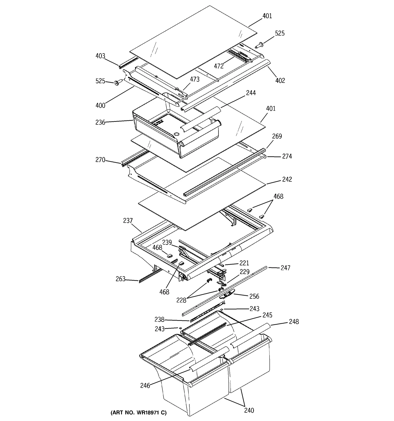 Cantilever Shelf