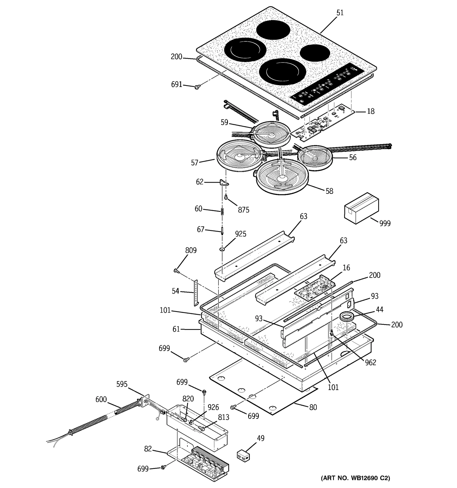 Glass Maintop Assembly