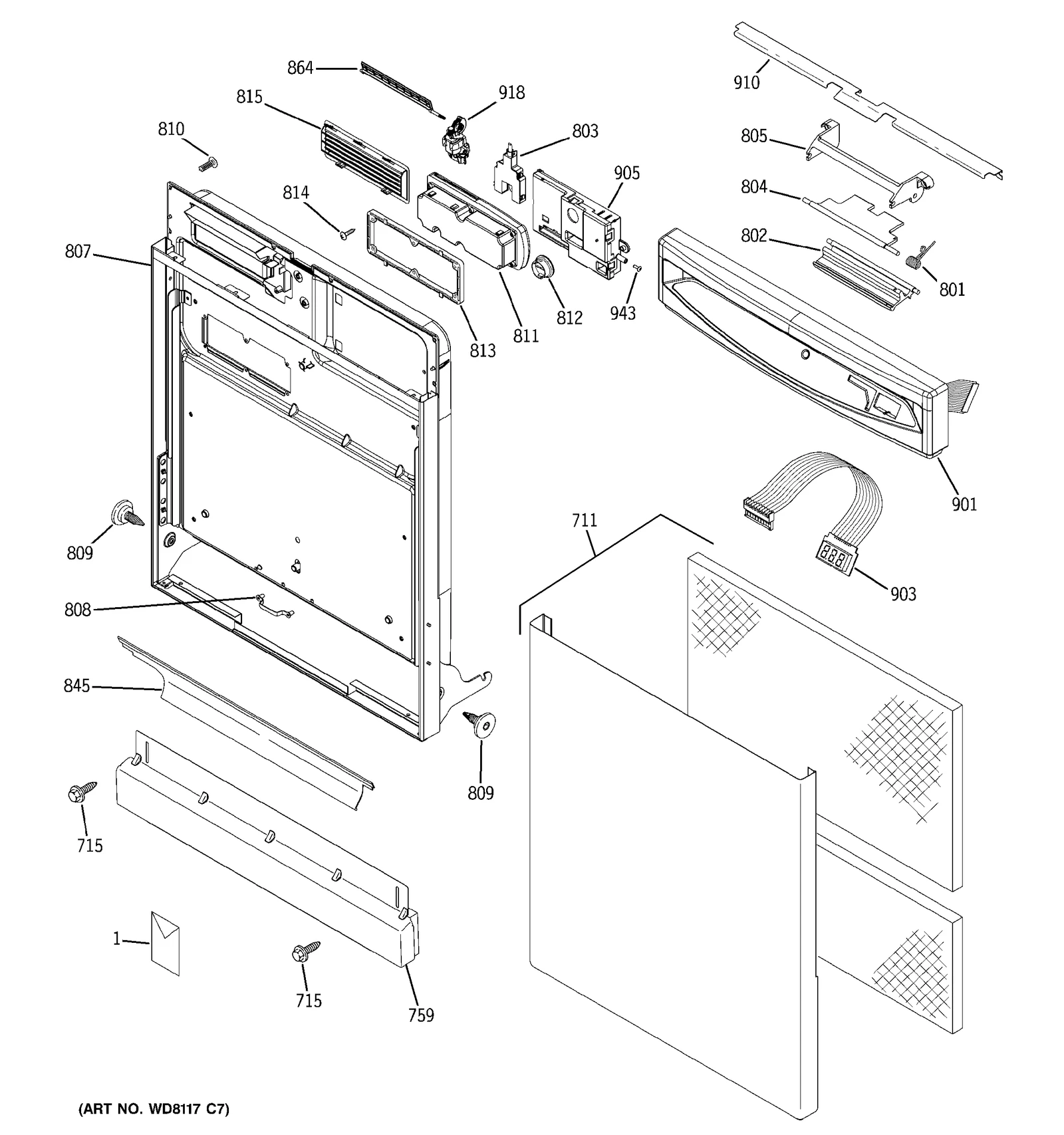 Escutcheon Flat Assembly