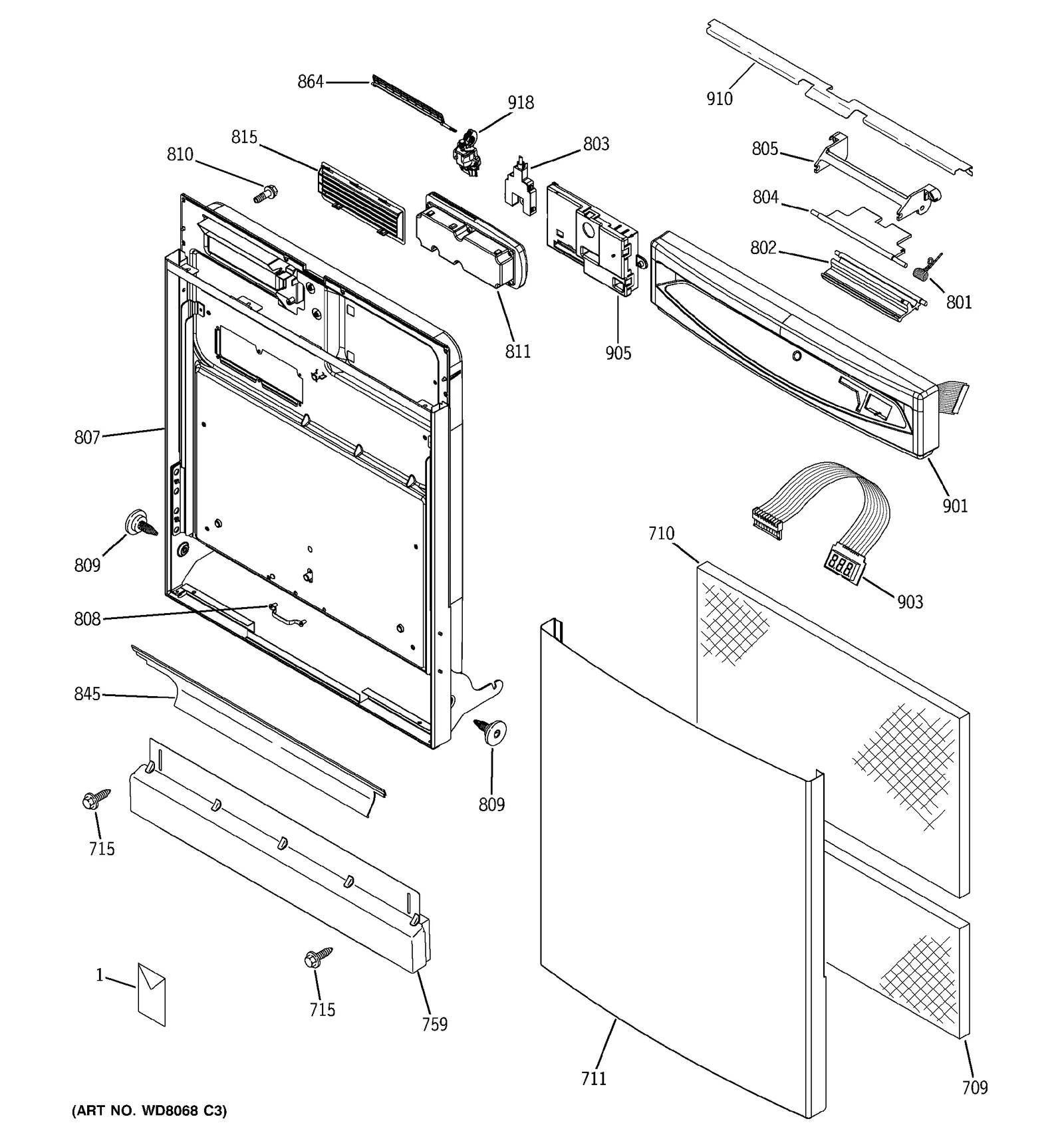 Escutcheon Keypad Assembly