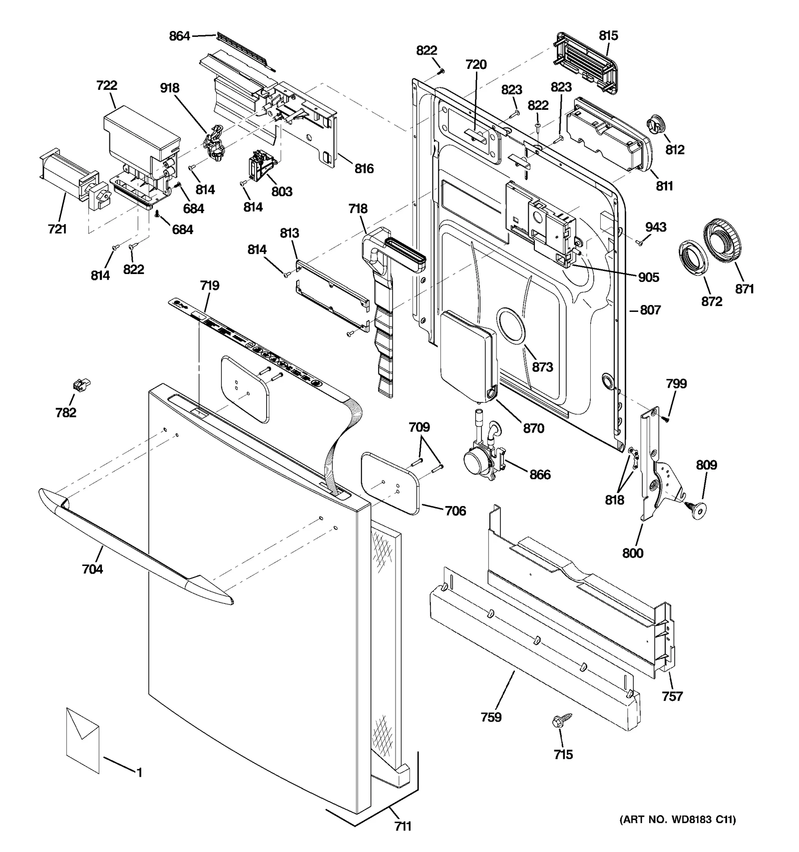 Stainless Steel Outer Panel Assembly