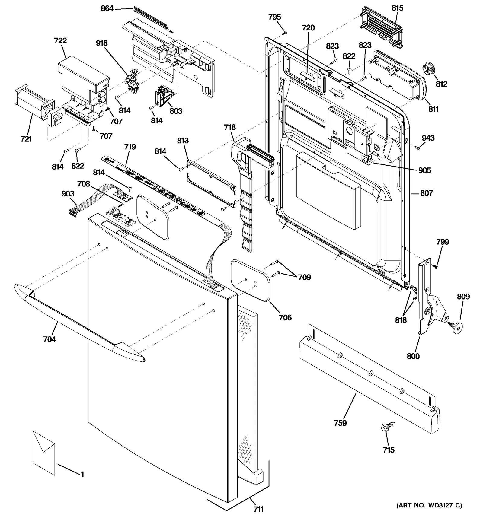 Outer Panel Assembly Black