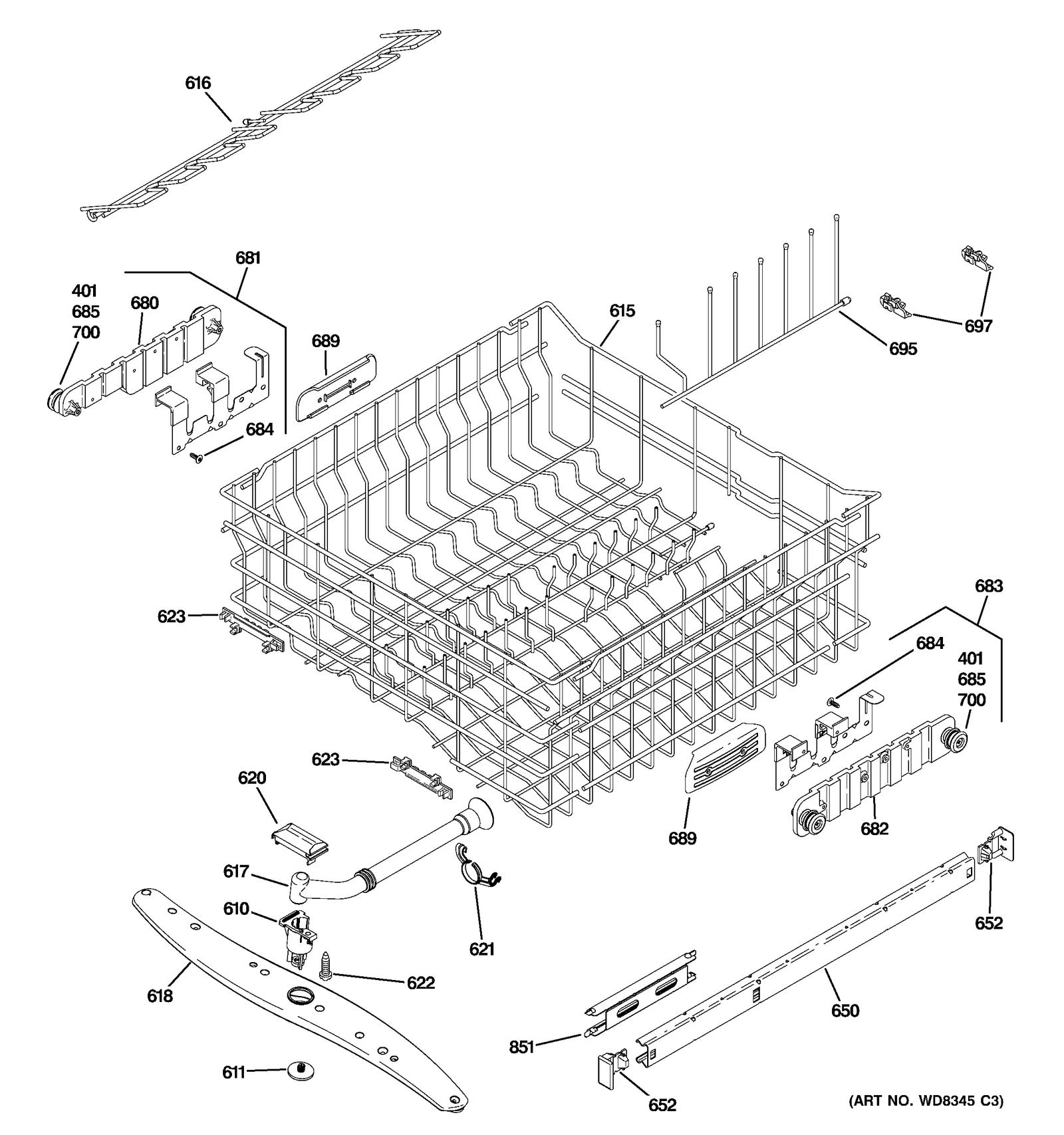 Upper Rack Assembly