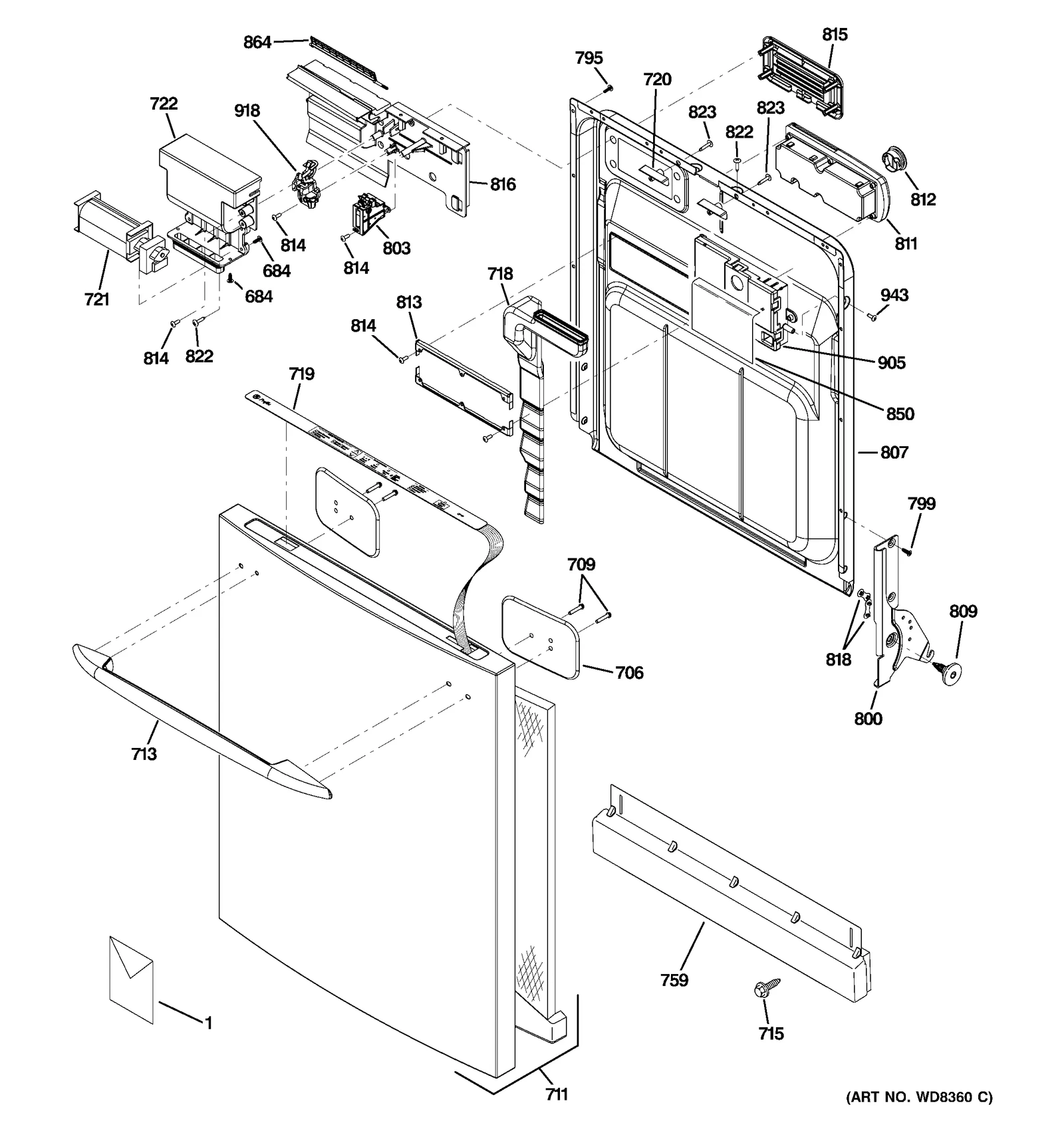 Stainless Steel Outer Panel Assembly
