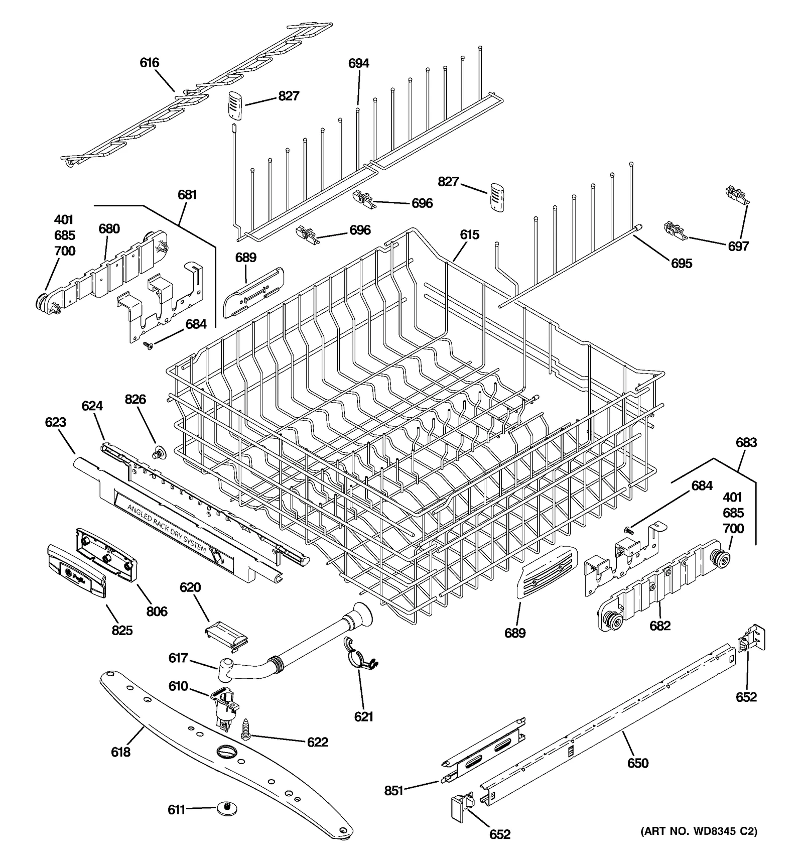 Upper Rack Support Comb