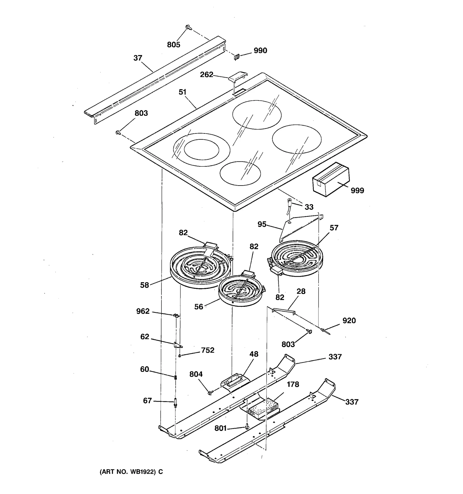 Glass Maintop Assembly