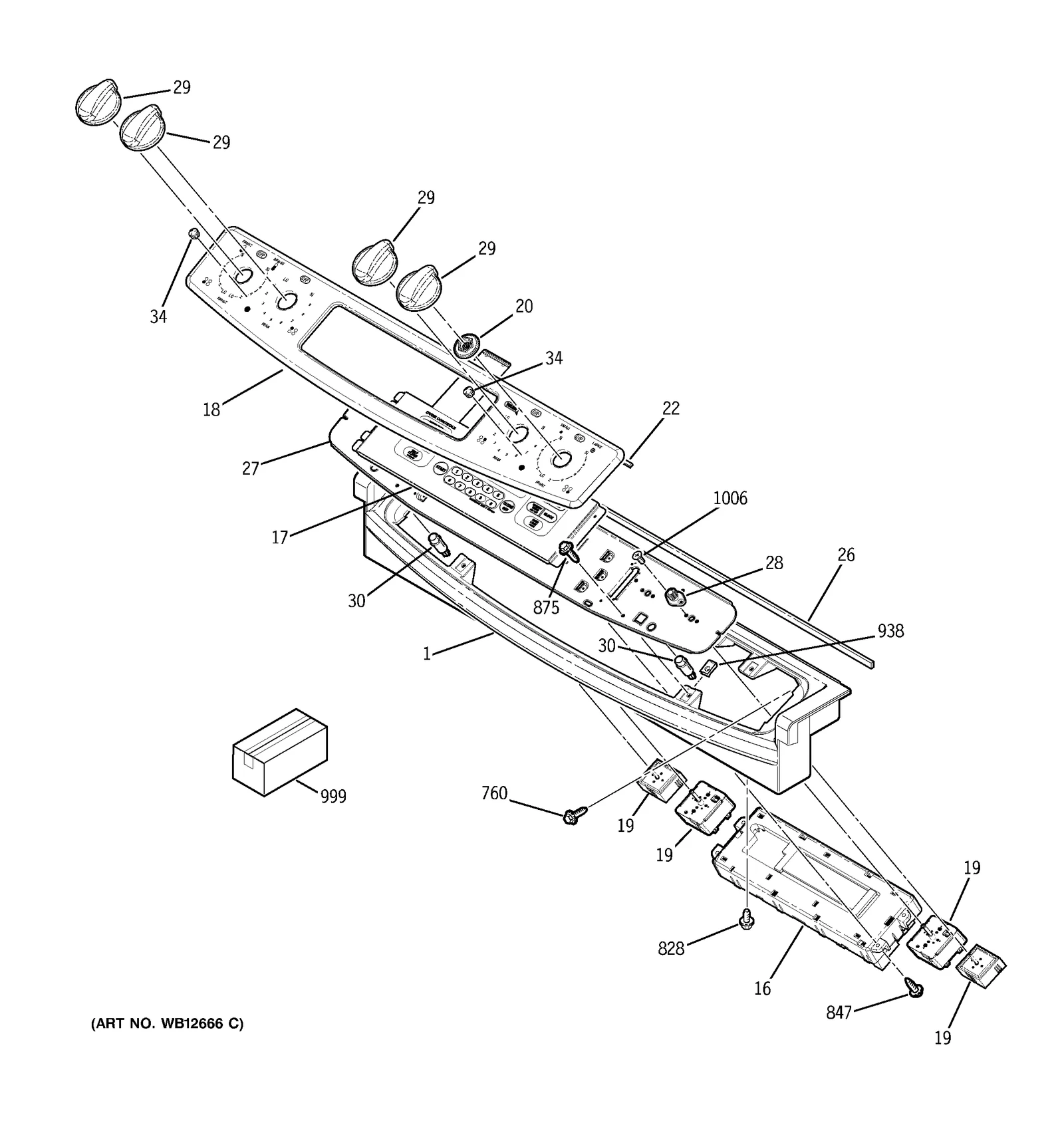 Keypanel Support Assembly (Black)