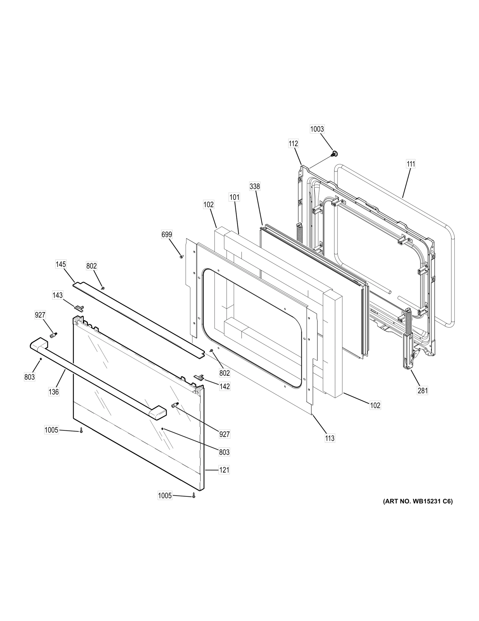 Stainless Steel Lower Outer Door