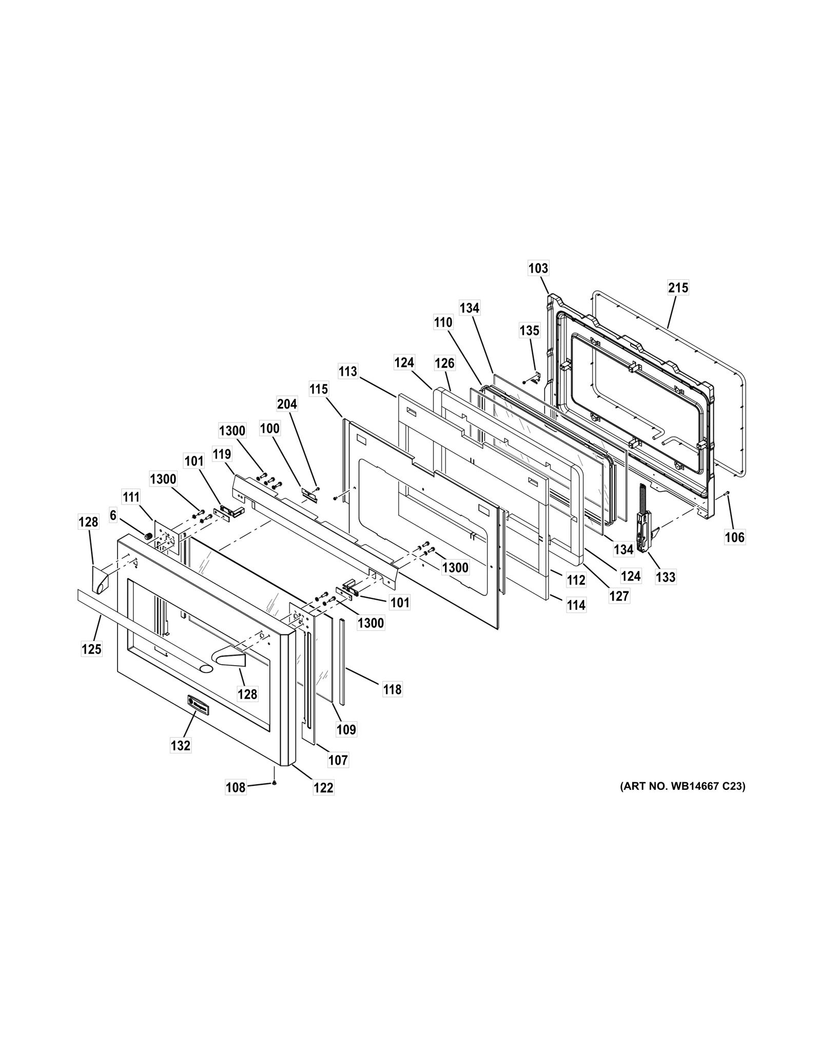 Right Outer Glass Support